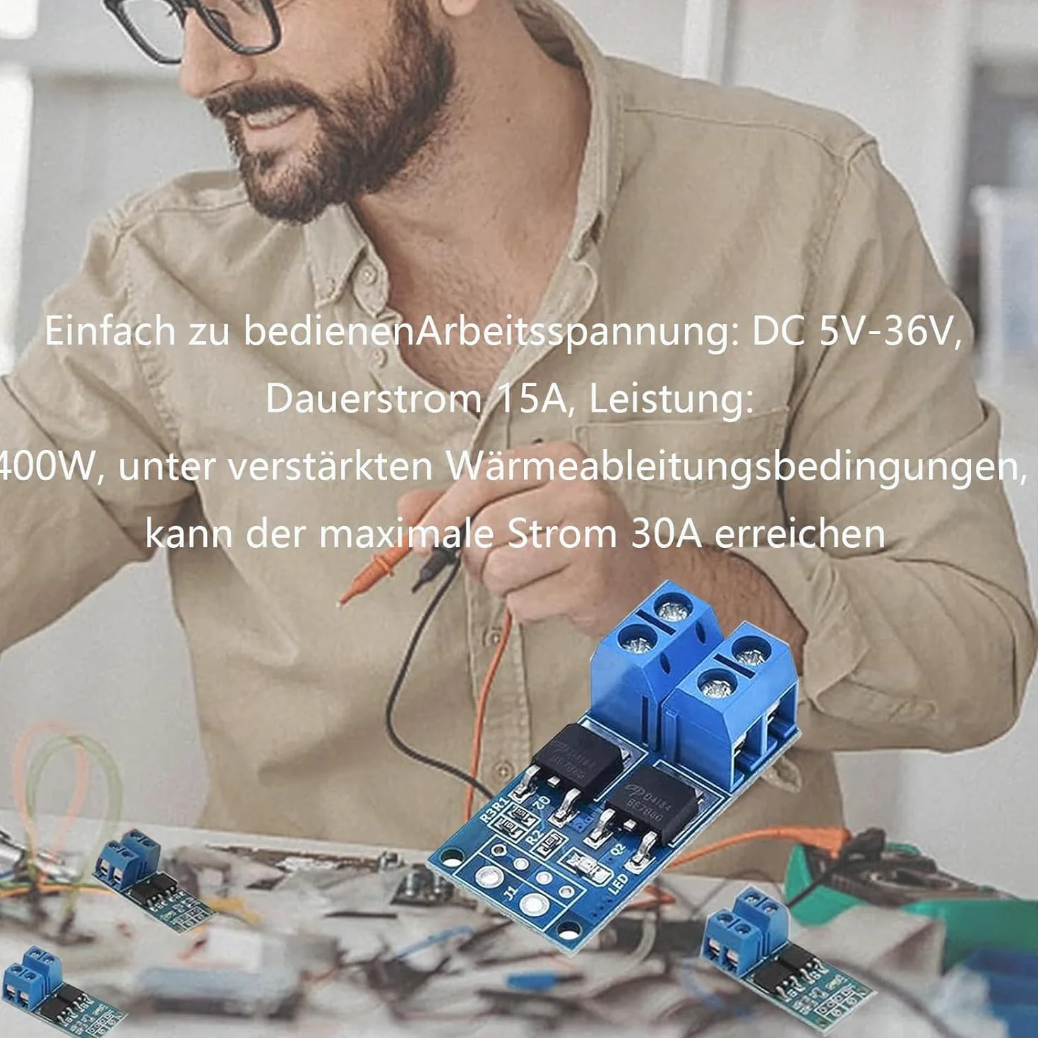 8 szt. DC 5V-36V 400W FET moduł przełącznika wyzwalającego płyta modułu sterowniczego podwójny Mosfet moduł sterownika podwójnej wysokiej mocy moduł sterownika przełączającego regulator PWM panel