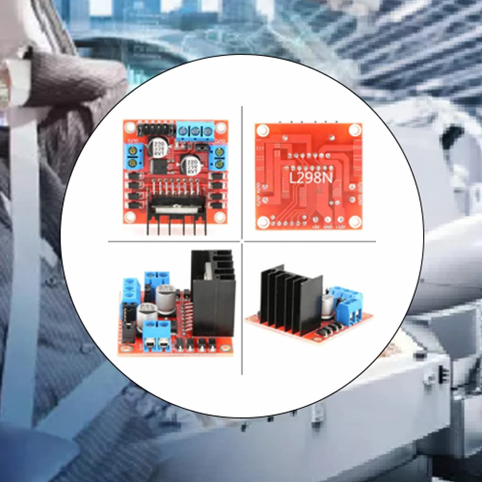 L298N Sterownik Silnika Płyta Kontrolera moduł Mostka H Dwukanałowy Sterownik Silnika Krokowego dla Inteligentnego Robota Samochodowego