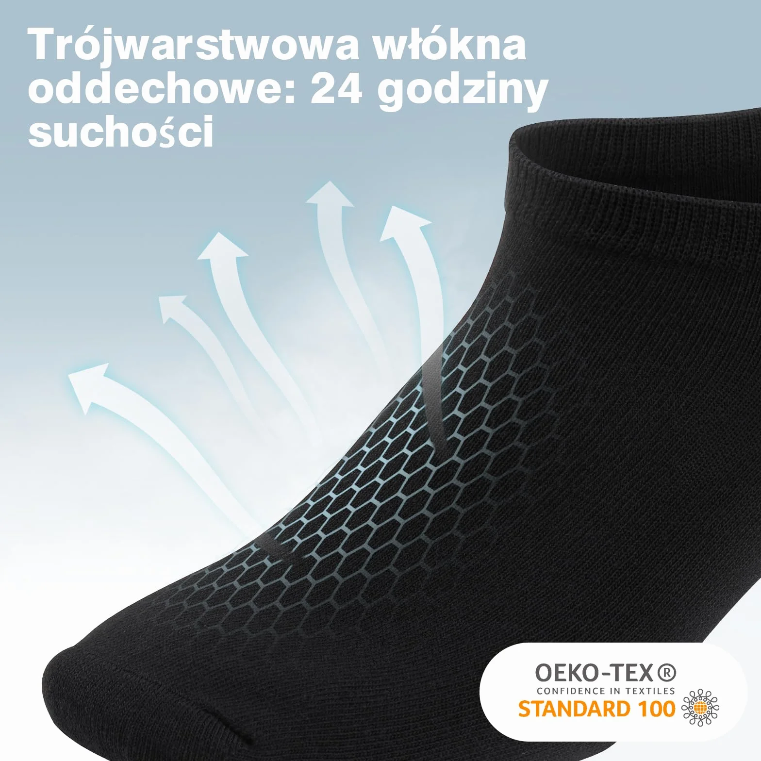Skarpety bawełniane krótkie do trampek 6/10 par mężczyźni kobiety
