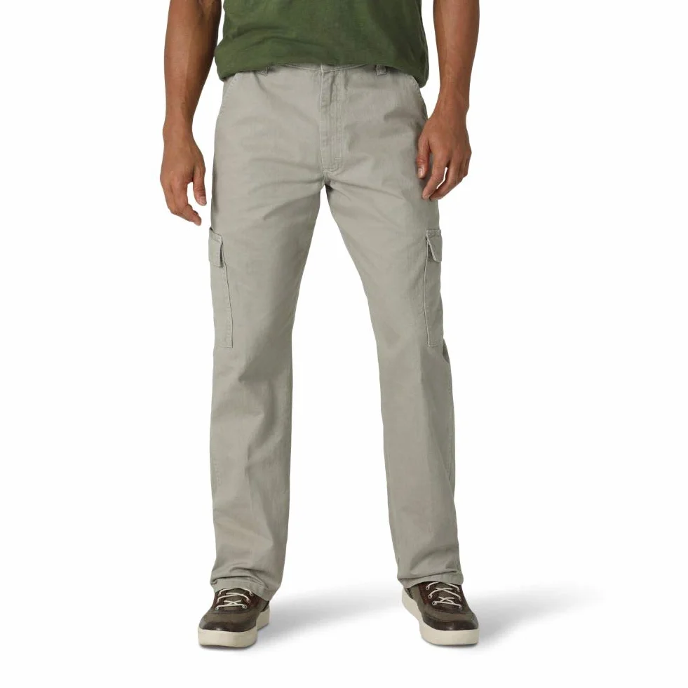 Wrangler Authentics Męskie spodnie cargo o splocie skośnym, Logan, luźny krój