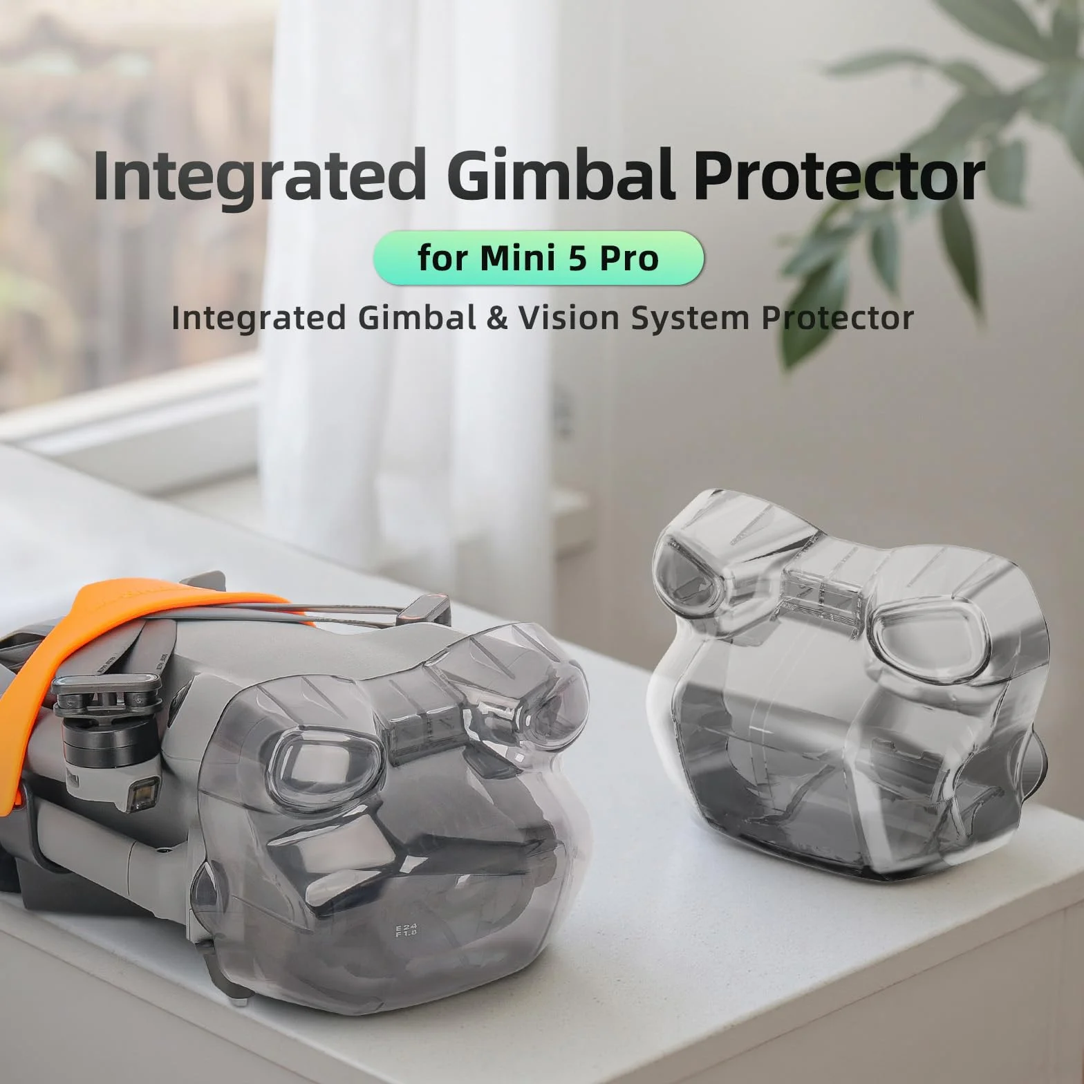 Osłona na gimbal do DJI Mini 5 Pro, pyłoszczelna, odporna na zarysowania osłona obiektywu aparatu, kaptur, osłona gimbala, kompatybilna z akcesoriami do dronów DJI Mini 5 Pro