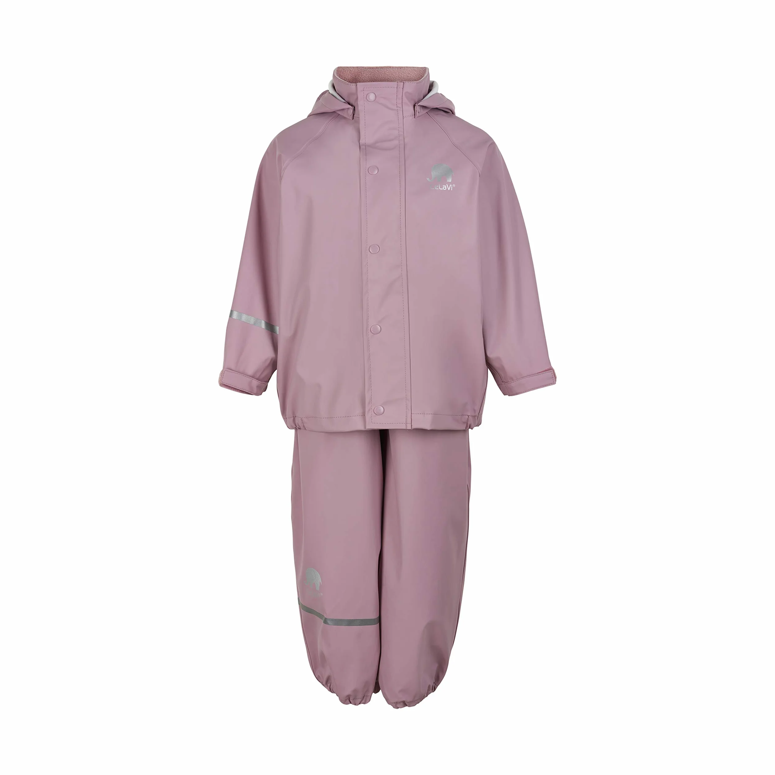 Celavi Unisex Basic Rainwear Set-Solid Pu kurtka przeciwdeszczowa, Mauve Shadow, 100