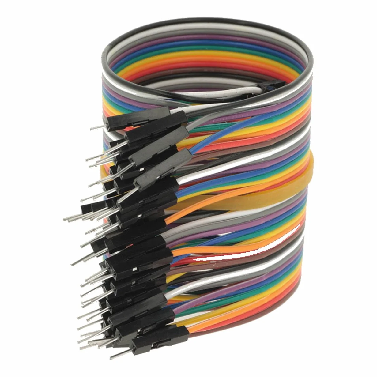 Kompatybilny kabel Dupont, zworka kablowa, zworka męska, płytka bazowa, 20 cm