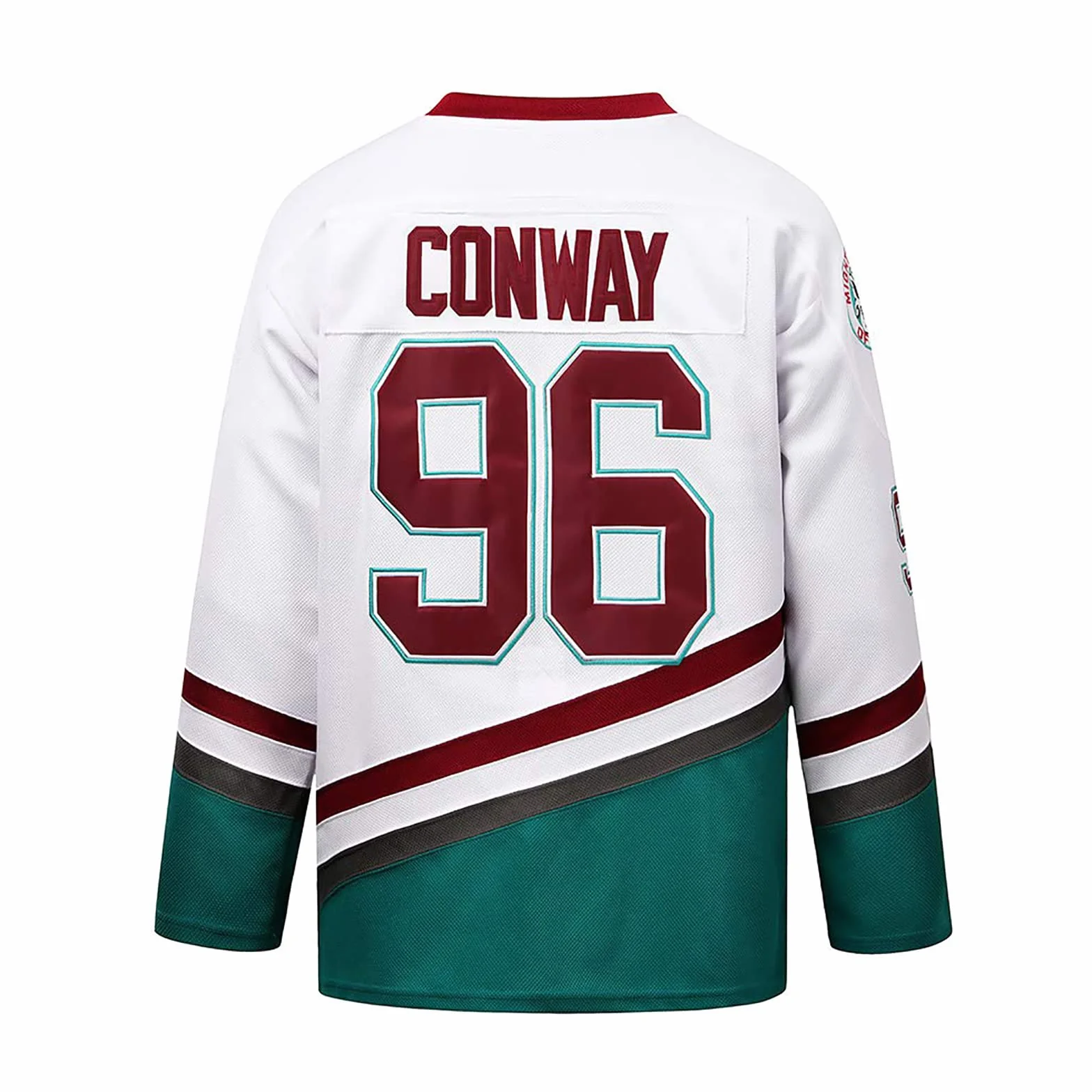 Charlie Conway #96 Mighty Ducks film koszulka do hokeja na lodzie trening trening sportowy sweter szyte litery cyfry koszula