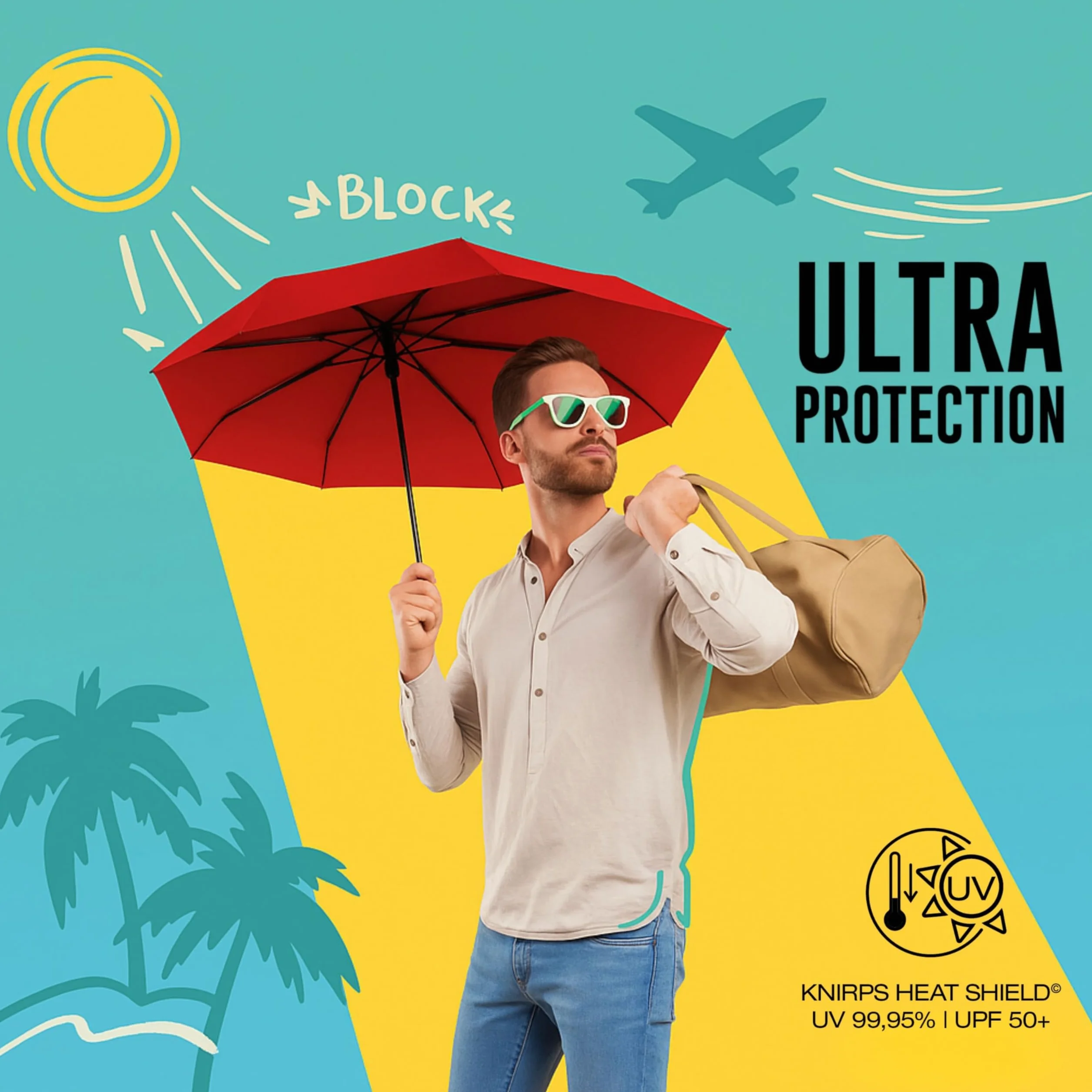 Knirps Ultra U.200 Medium Duomatic parasol kieszonkowy automatyczny odporny na burzę