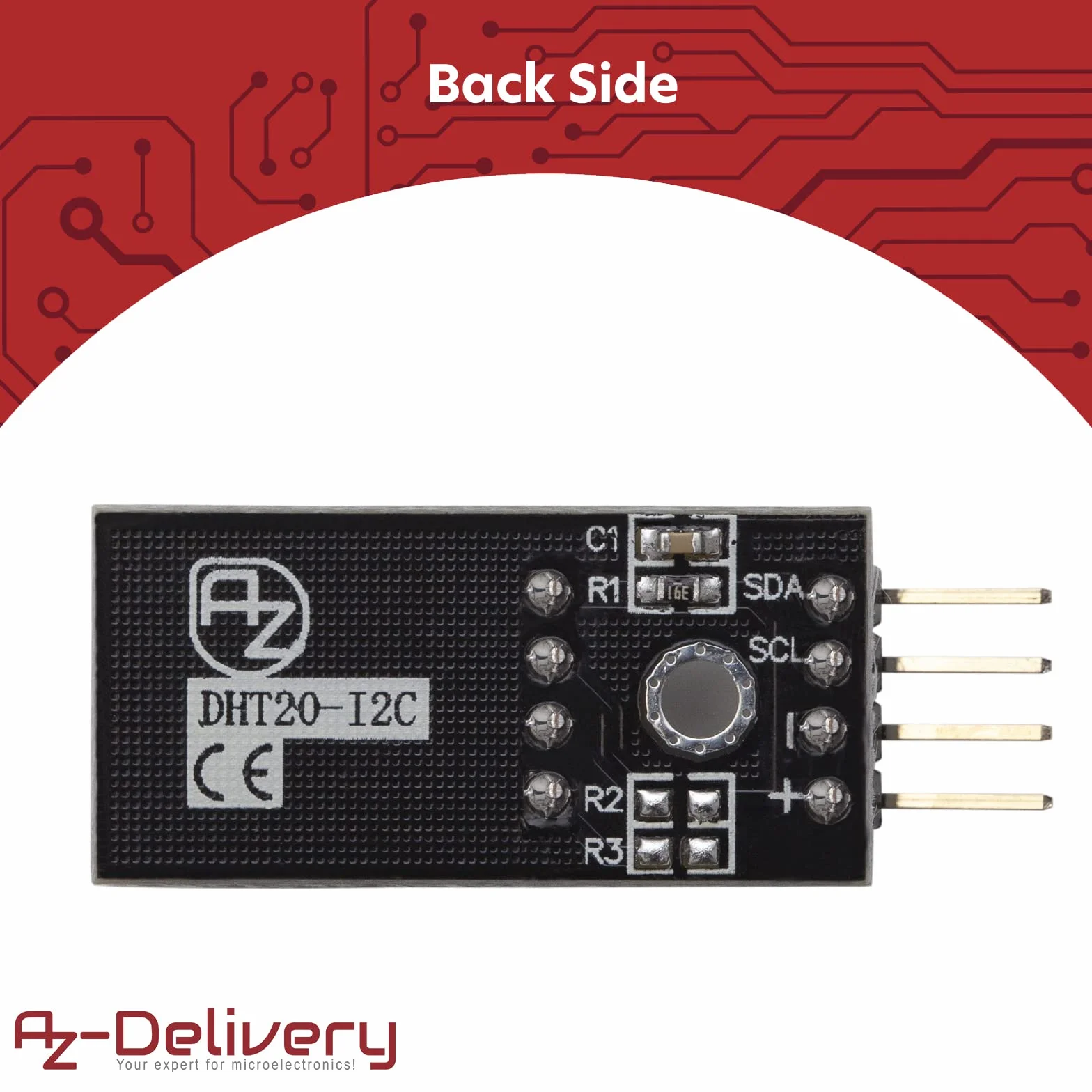AZDelivery 3 x DHT20 Cyfrowy czujnik temperatury i czujnik wilgotności z interfejsem I2C 2,5V do 5,5V kompatybilny z Raspberry Pi Board dla projektów mikroelektronicznych DIY