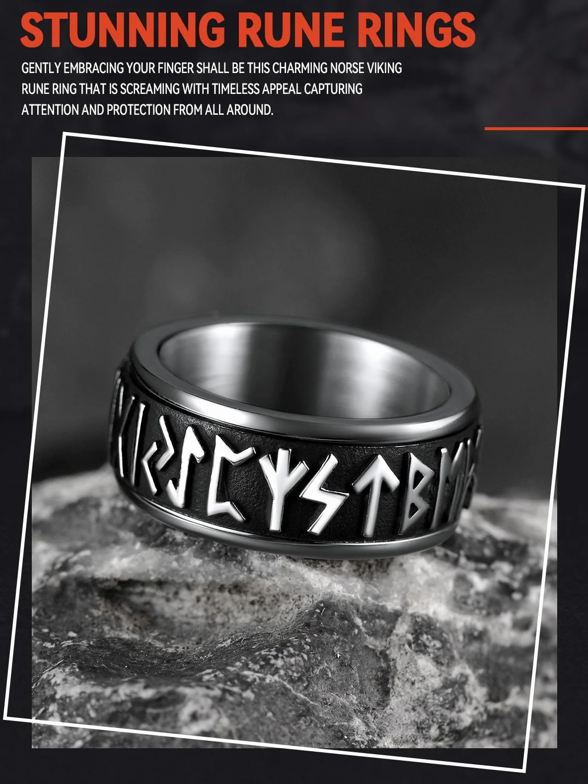 FaithHeart Spersonalizowany męski pierścionek z młotem Thora w kształcie młotka w stylu retro, z celtyckim węzłem Wikingów, pierścionek na palec dla mężczyzn, chłopców i kobiet