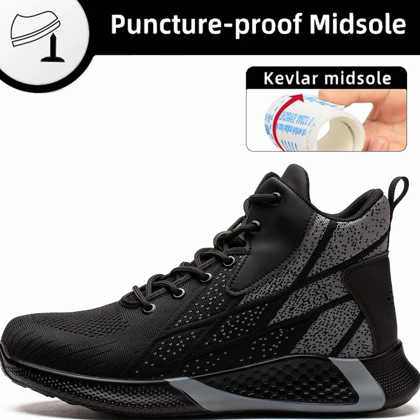 Buty ochronne S3 stalowe noski lekkie oddychające obuwie robocze