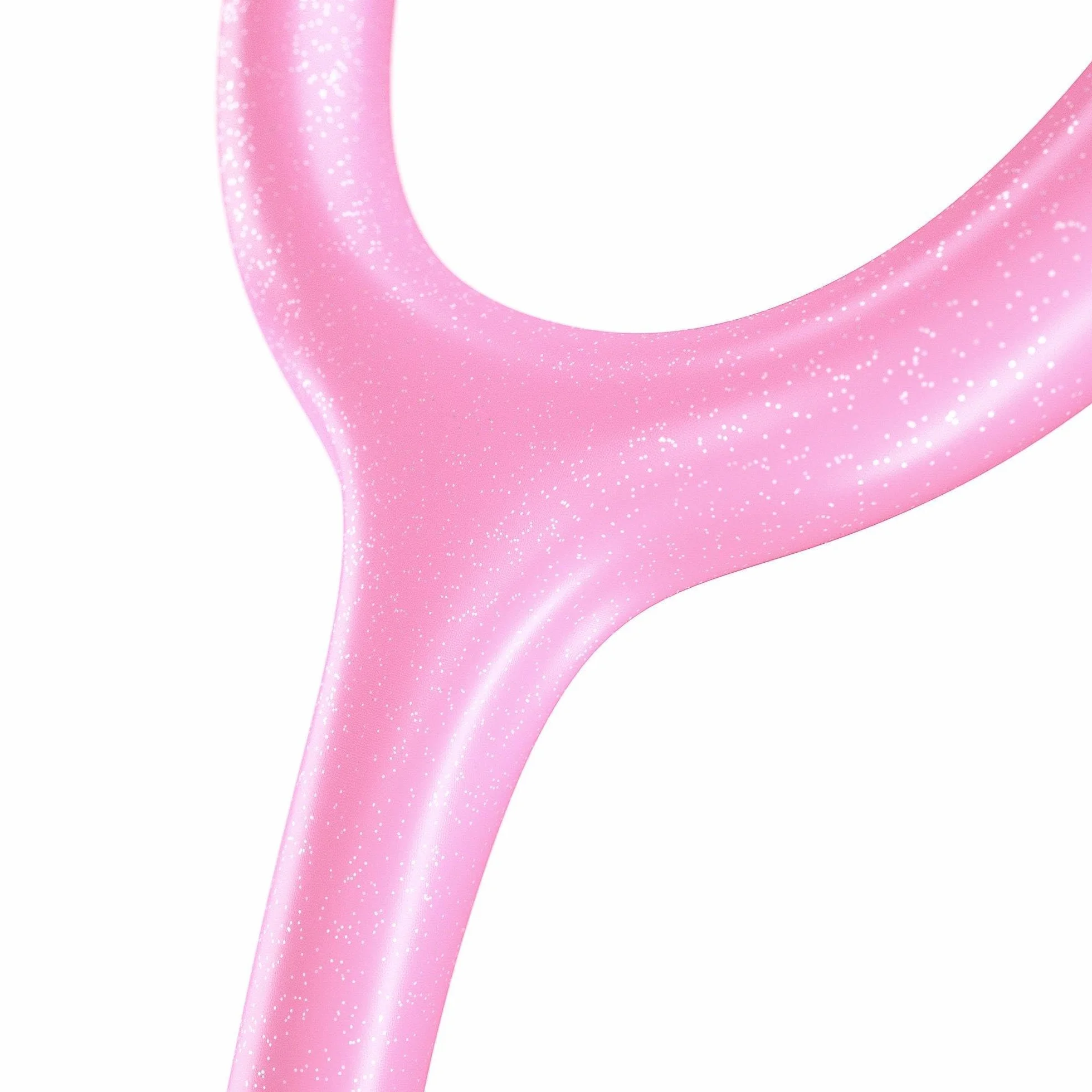 MDF Instruments ProCardial Stetoskop kardiologiczny, lekki tytan, dla dorosłych, podwójna głowica, różowy wąż brokatowy, część piersiowa-zestaw słuchawkowy Metalika, MDF797TGL01MT+ MDF etui podróżne