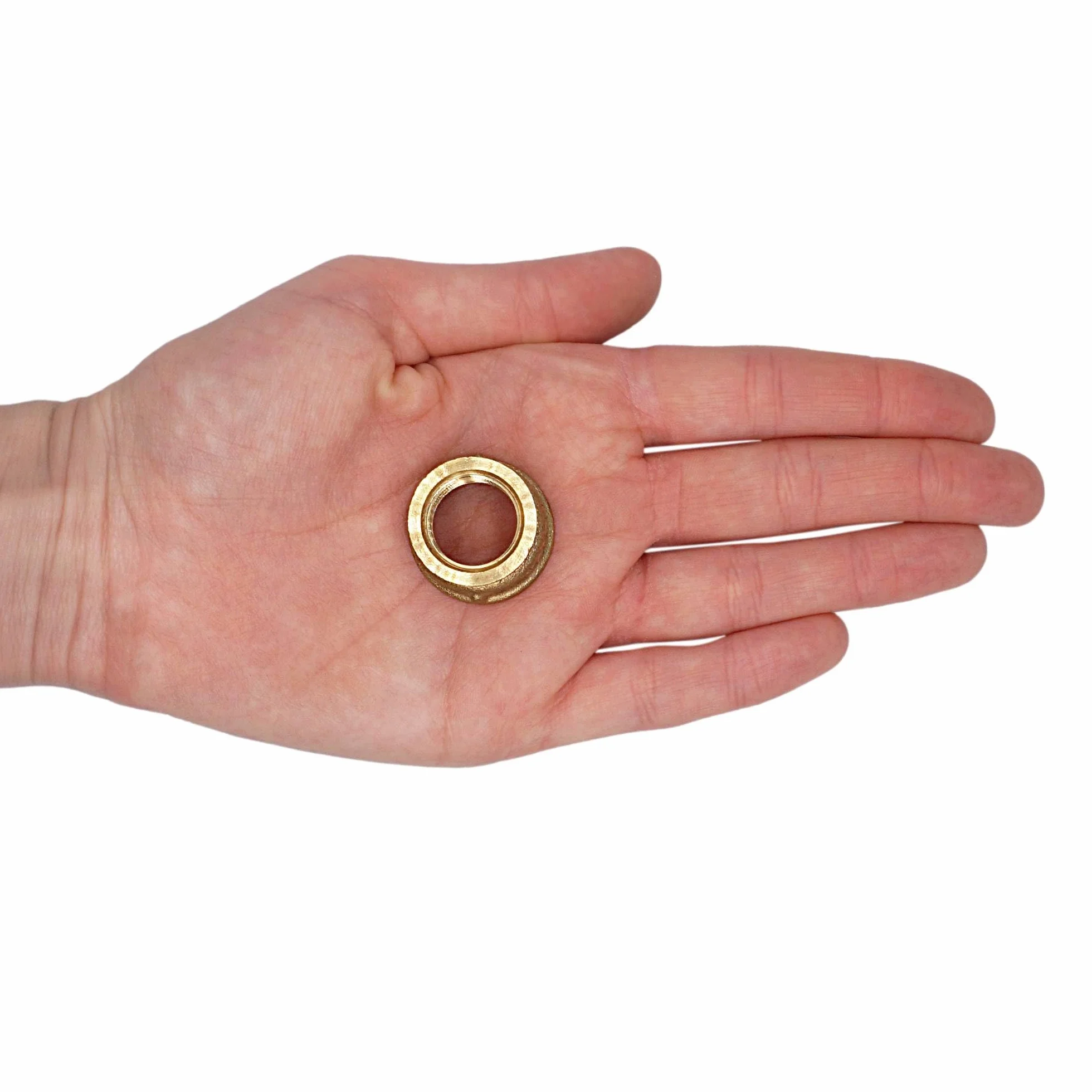 SKIR'CO (8 szt.) Mosiężne mufy redukcyjne 1/2" x 3/8" gwint wewnętrzny, mosiężne złączki rurowe, redukcja, gwint żeński BSP