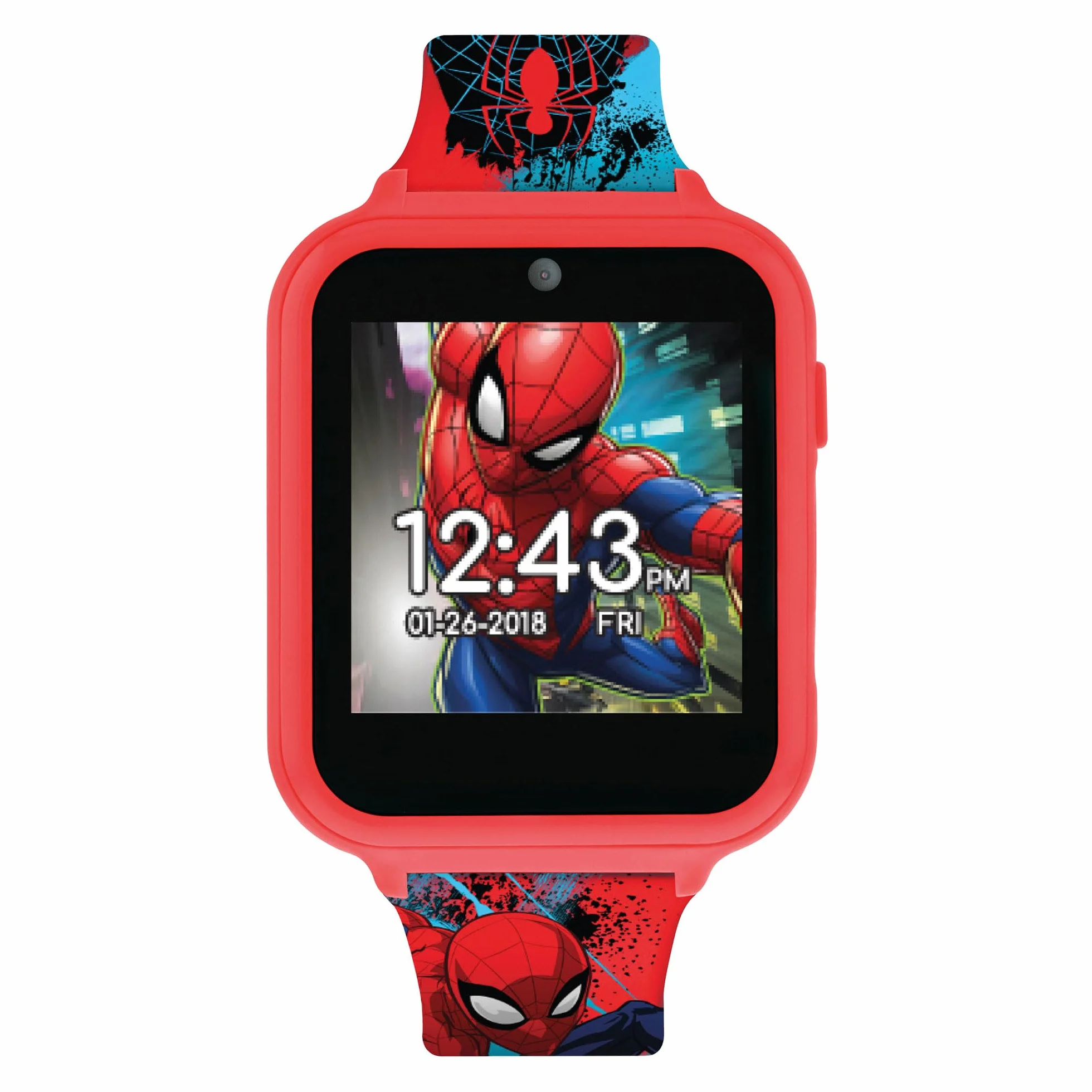 Spiderman SPD4588 dziecięcy zegarek cyfrowy, wyświetlacz cyfrowy i silikonowy pasek