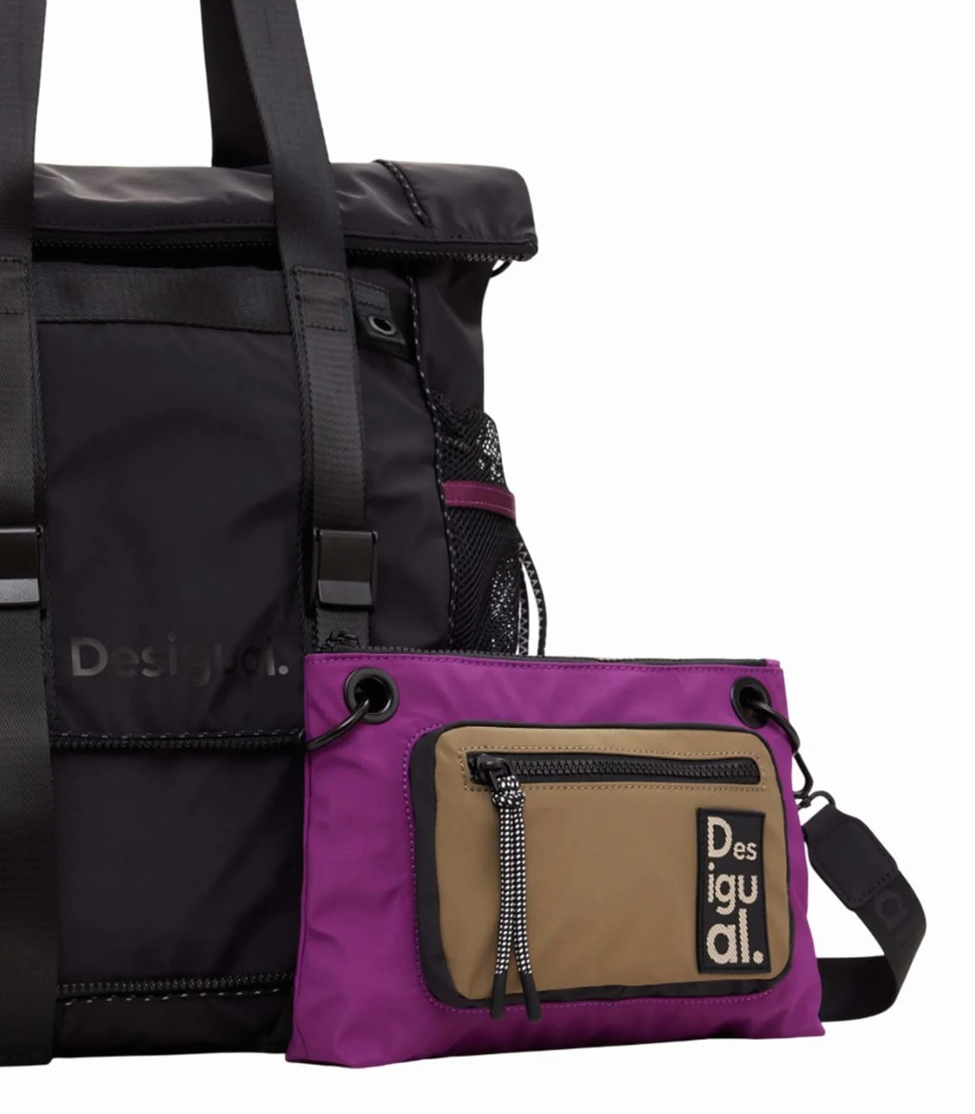 Desigual BACK_MODULARIS BLUE25 VOY, U, 2000 BLACK, Czarny (Black), 29.1, zwykły