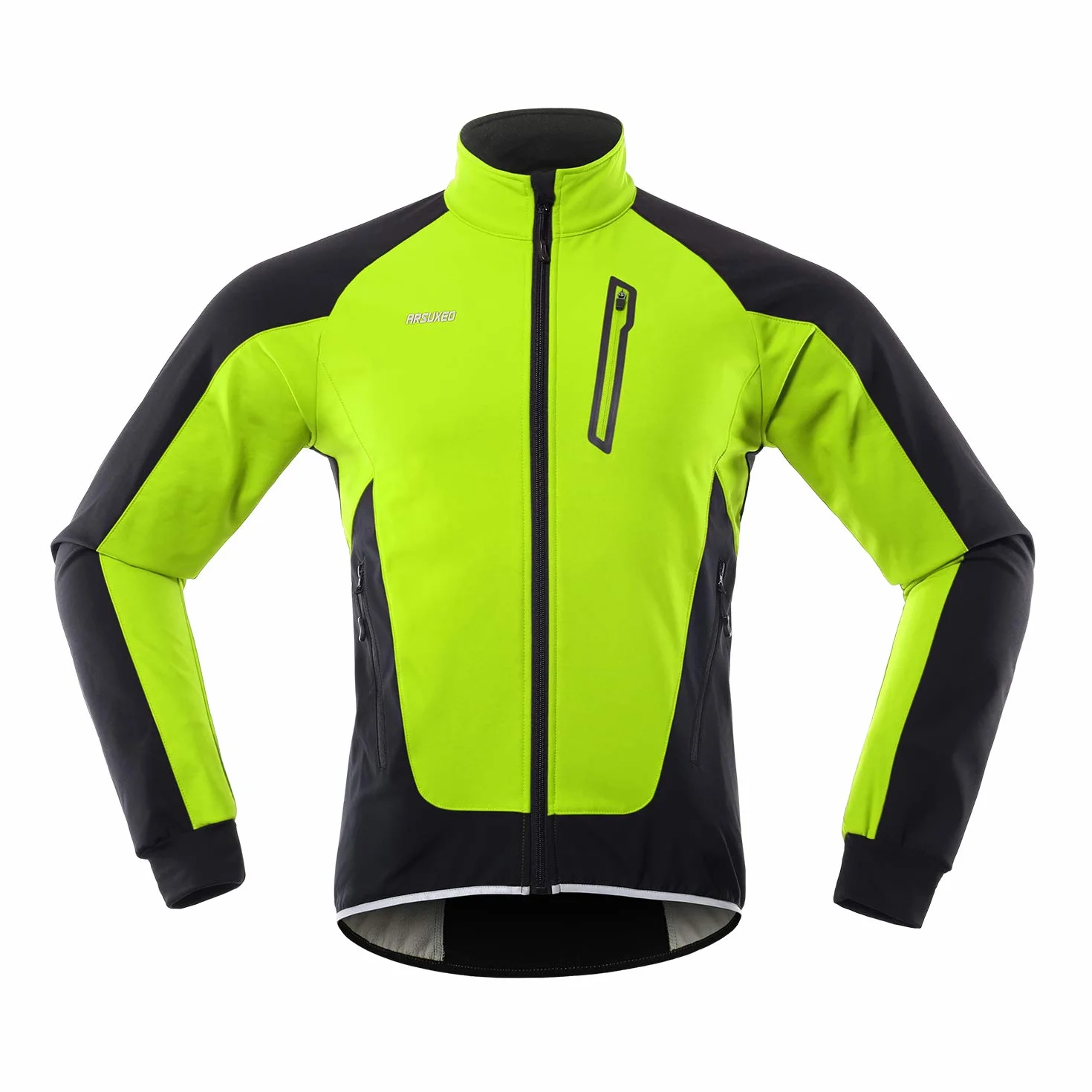 ARSUXEO Męska zimowa kurtka rowerowa, termo-włóknina, softshell, MTB, odzież wierzchnia, wiatroszczelna, wodoszczelna, 20B