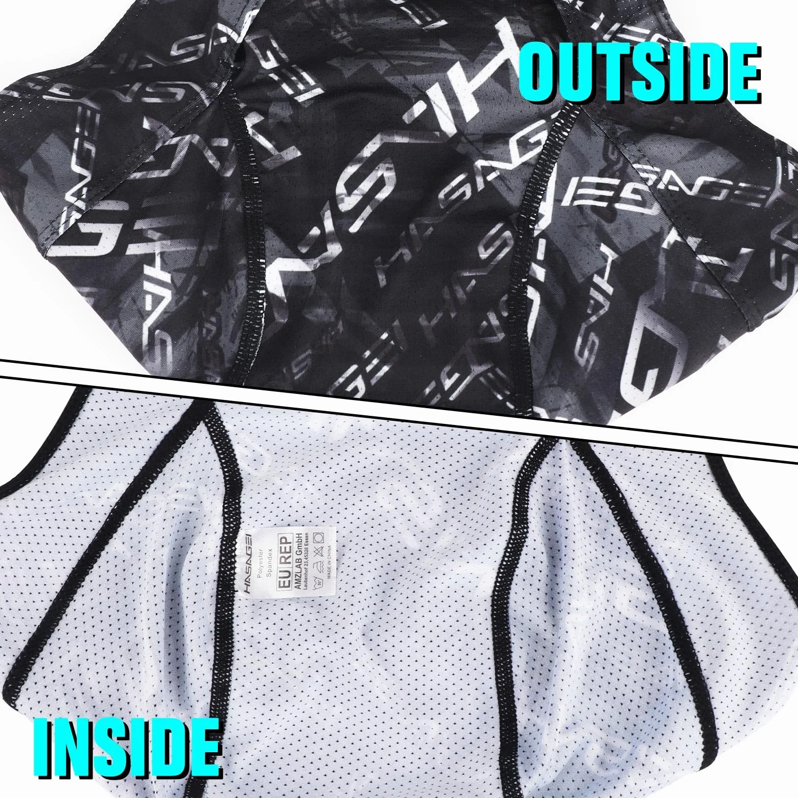 HASAGEI Sportowa czapka bandana Duragag, chusta na głowę, na rower, oddychająca, wchłania pot