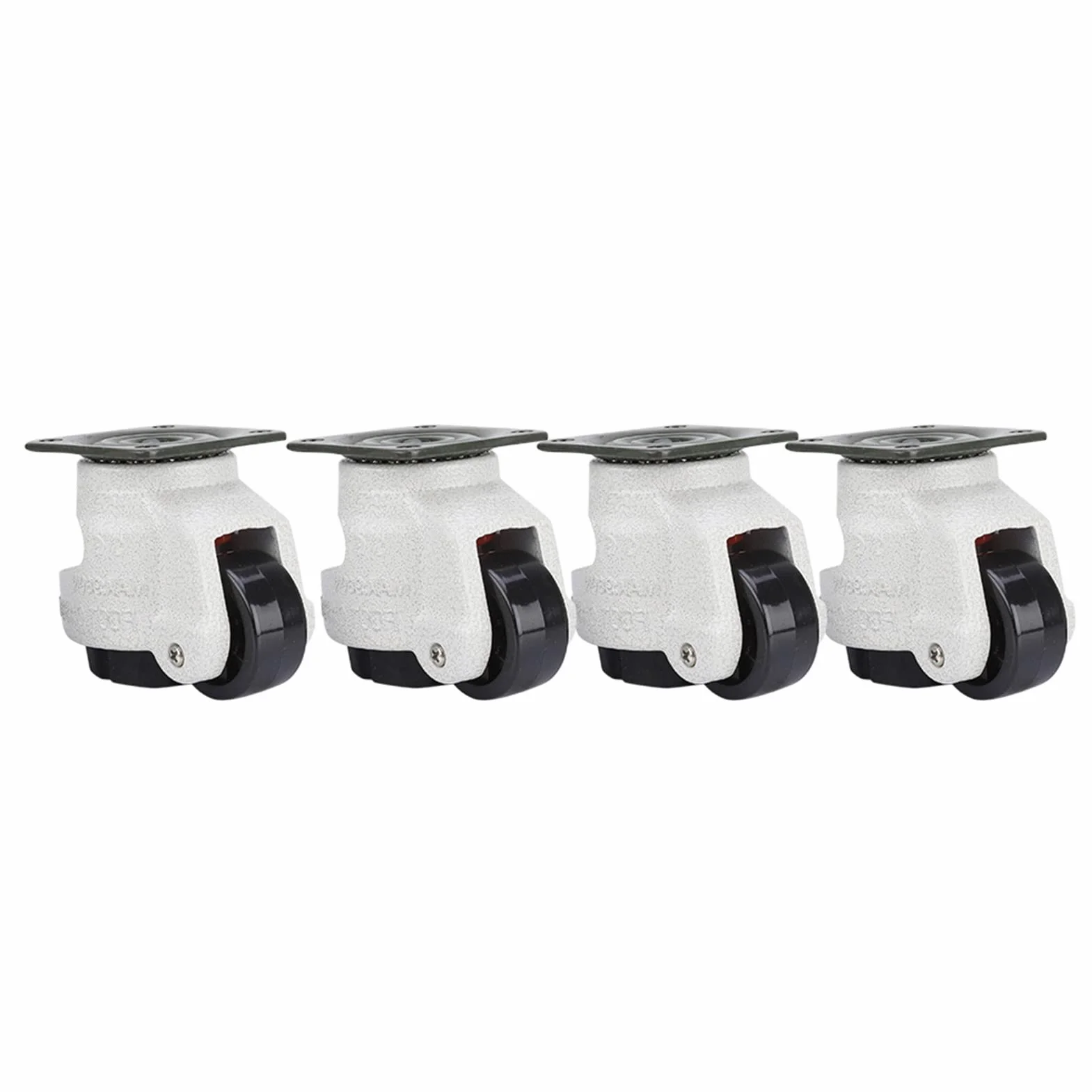 4 stücke Rollen Nylon Aluminiumlegierung Industrielle Maschine Nivellierung Nachlauf GD-40F
