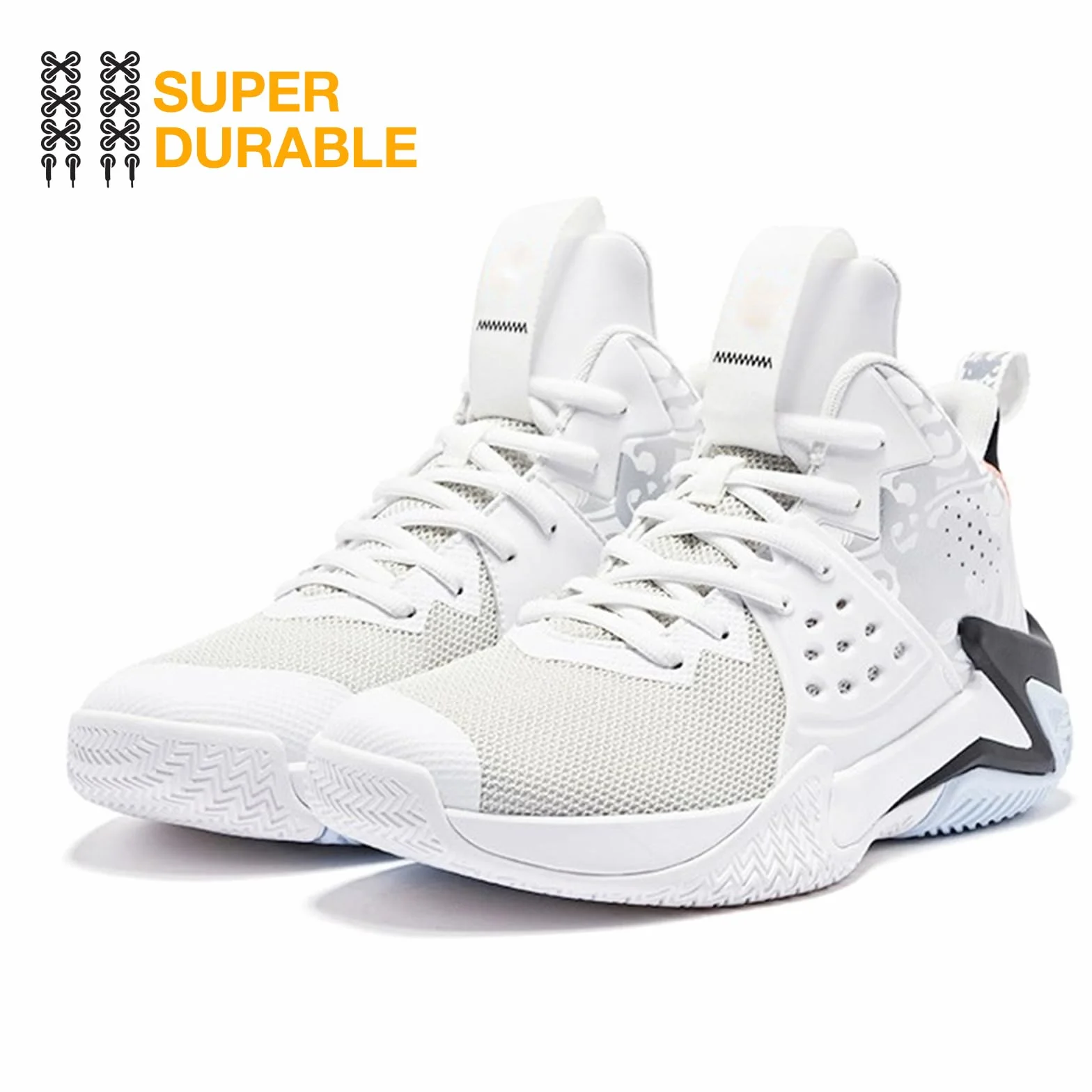 2 pary sznurowadeł klasy premium, białe, odporne na rozerwanie sznurowadła [6 mm szerokości], białe sznurowadła 100 cm, zapasowe Shoelaces do sneakersów, butów sportowych, butów do biegania,