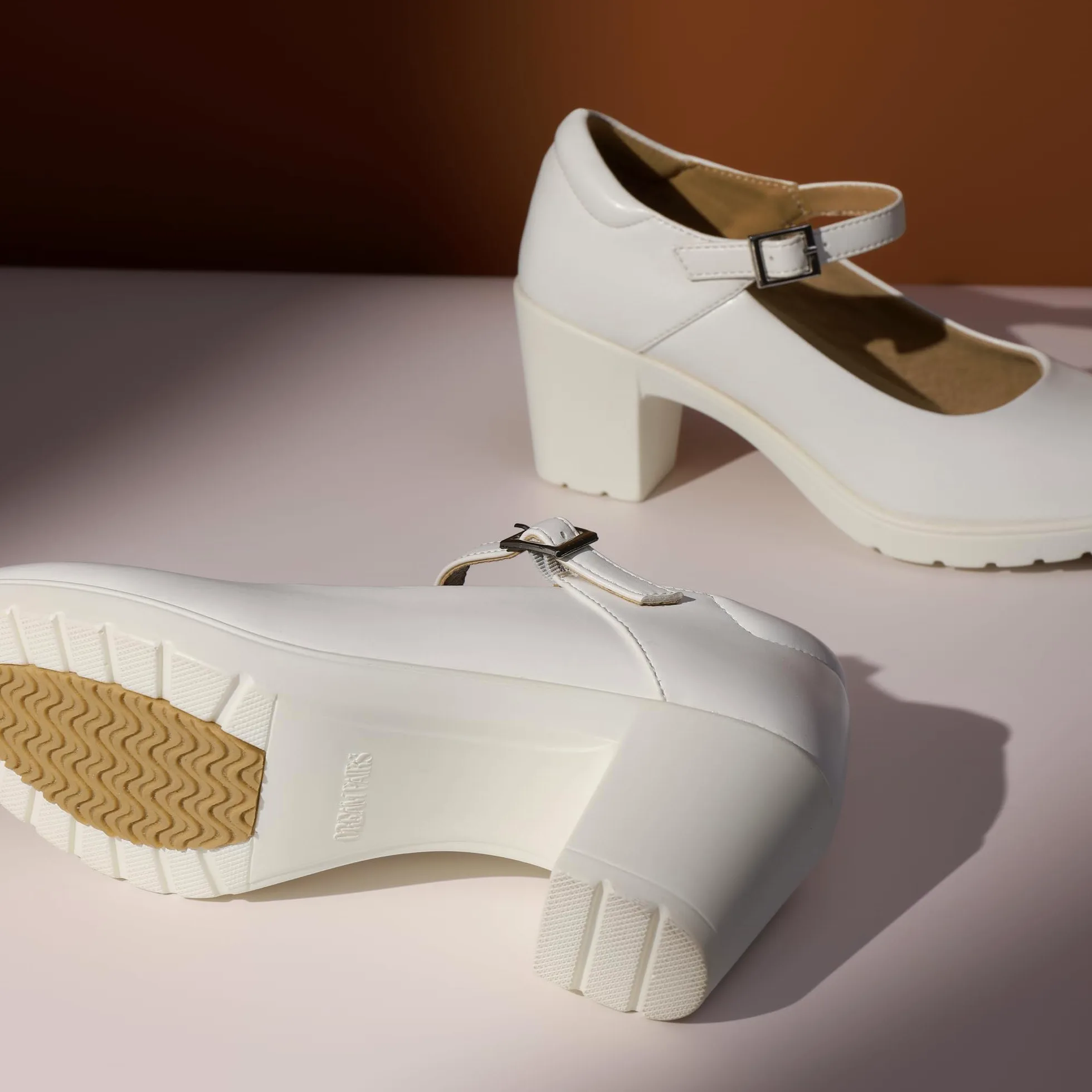 DREAM PAIRS Damskie grube niskie obcasy Mary Janes pasek na kostkę zamknięte palce buty sądowe damskie wygodne czółenka robocze wygodne okrągłe palce sukienka buty ślubne