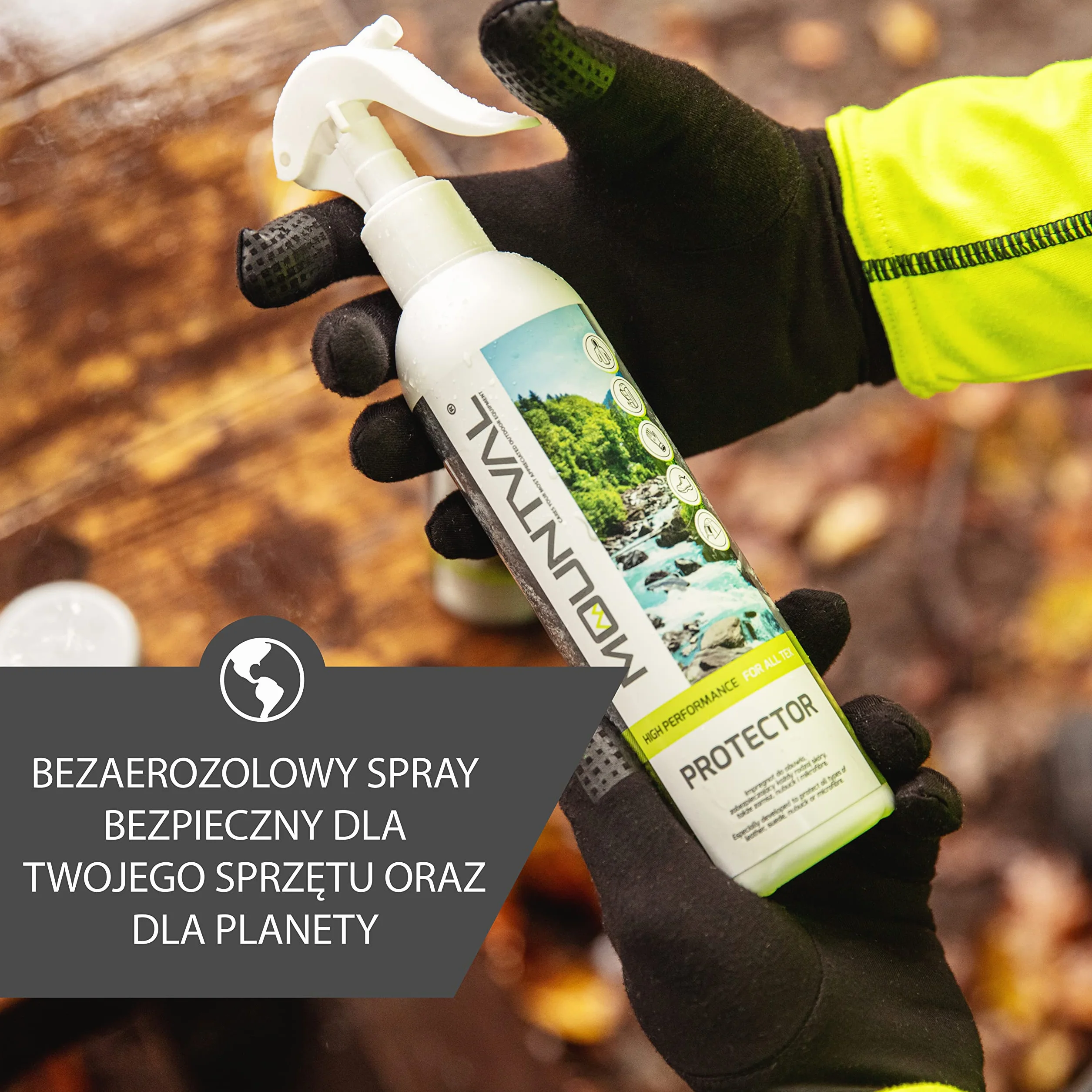Mountval Protector Textile Shield 2 x 300ml do Odzieży, Obuwia, Skóra, Nubuk, Zamsz, Tkanina & GORE-TEX