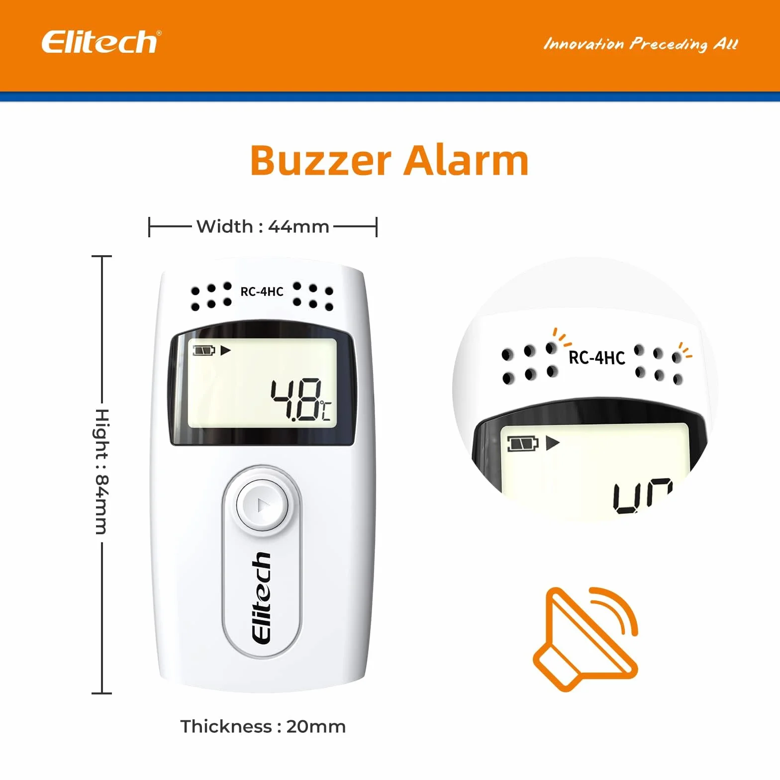 Elitech RC-4HC 16000 punktów mini rejestrator danych z czujnikiem (5 szt.)