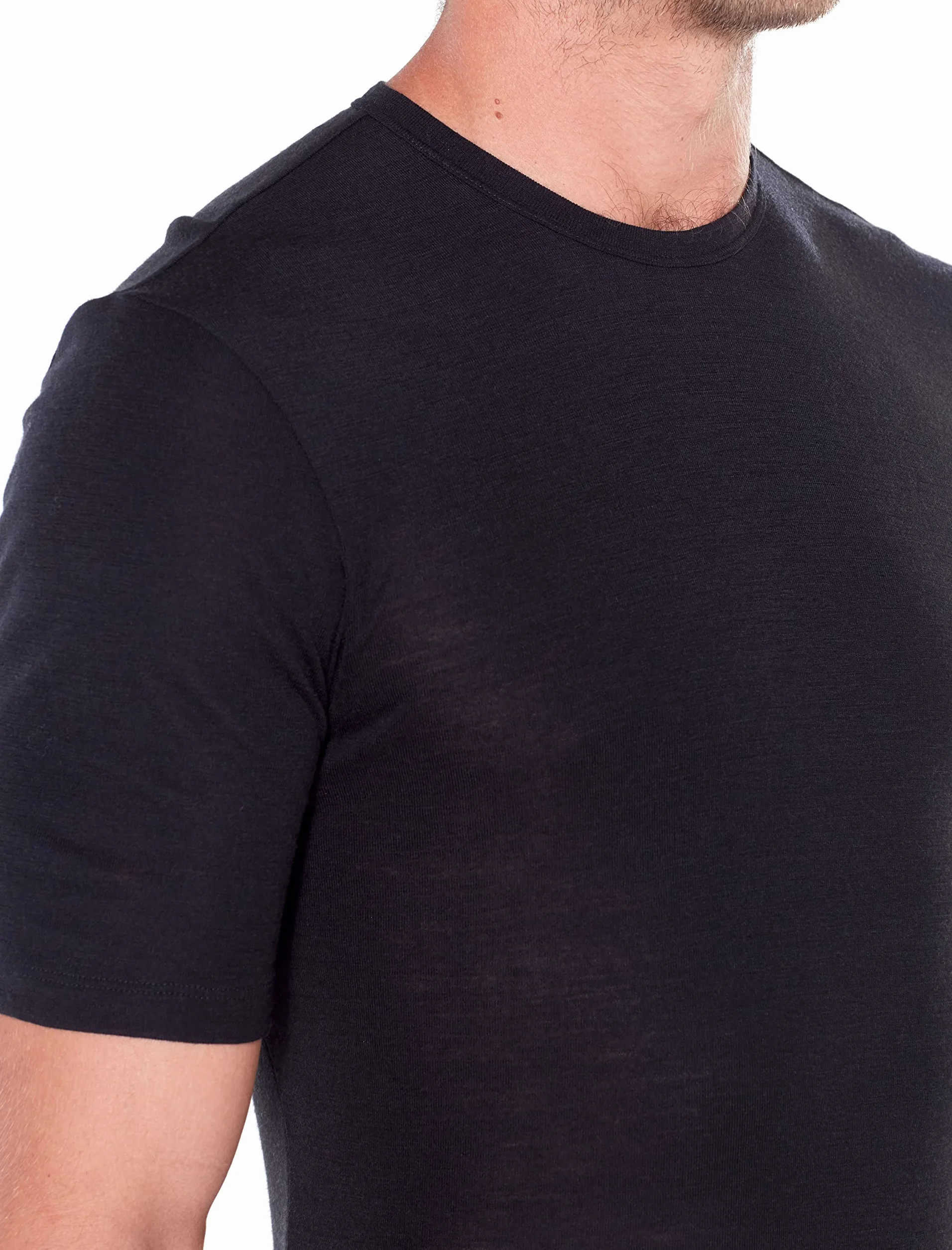 Icebreaker T-shirt Mężczyźni Everyday Crew Neck Base Layer Short Sleeve Top