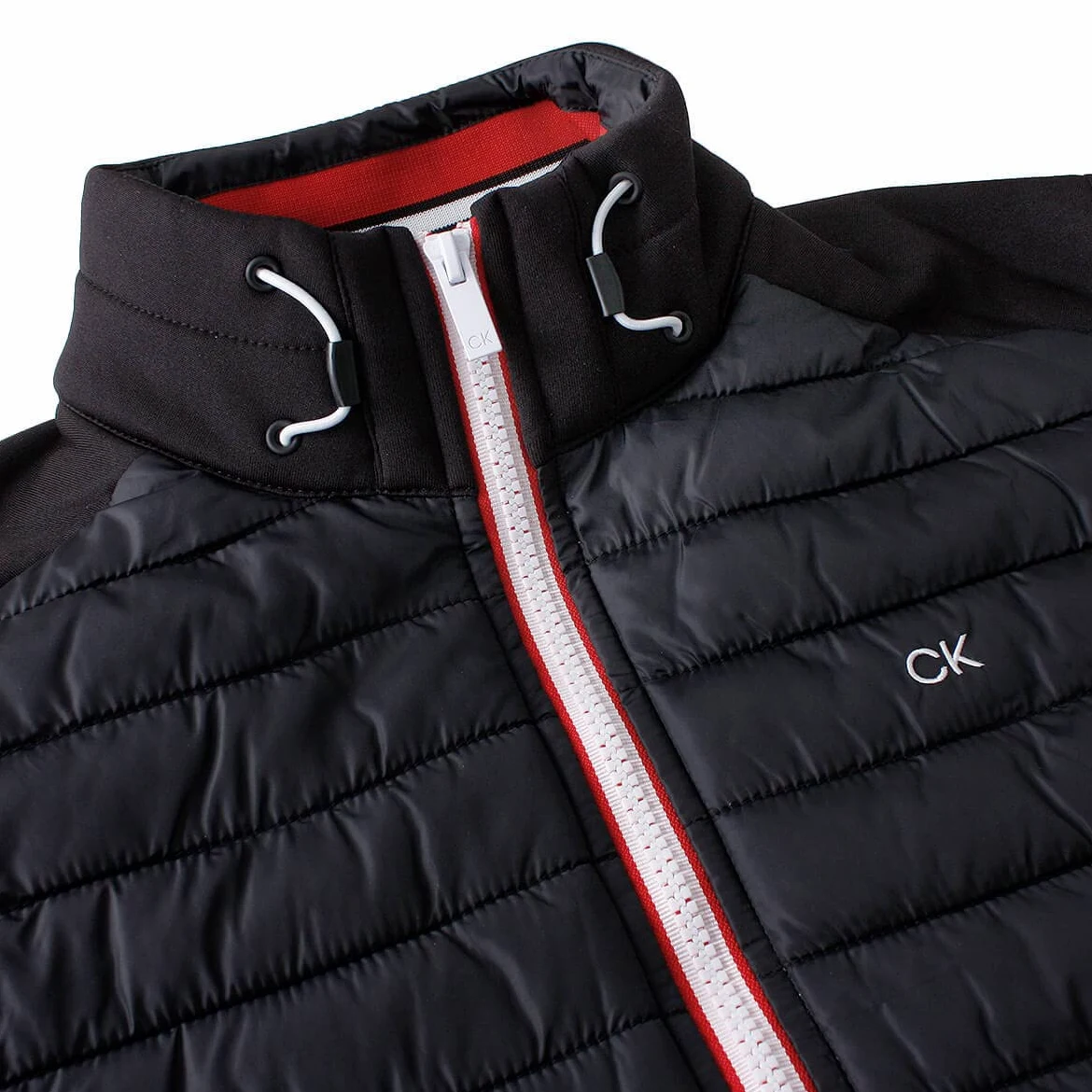 Calvin Klein Męska lekka kamizelka CK Insulate, czarny/czerwony, XL