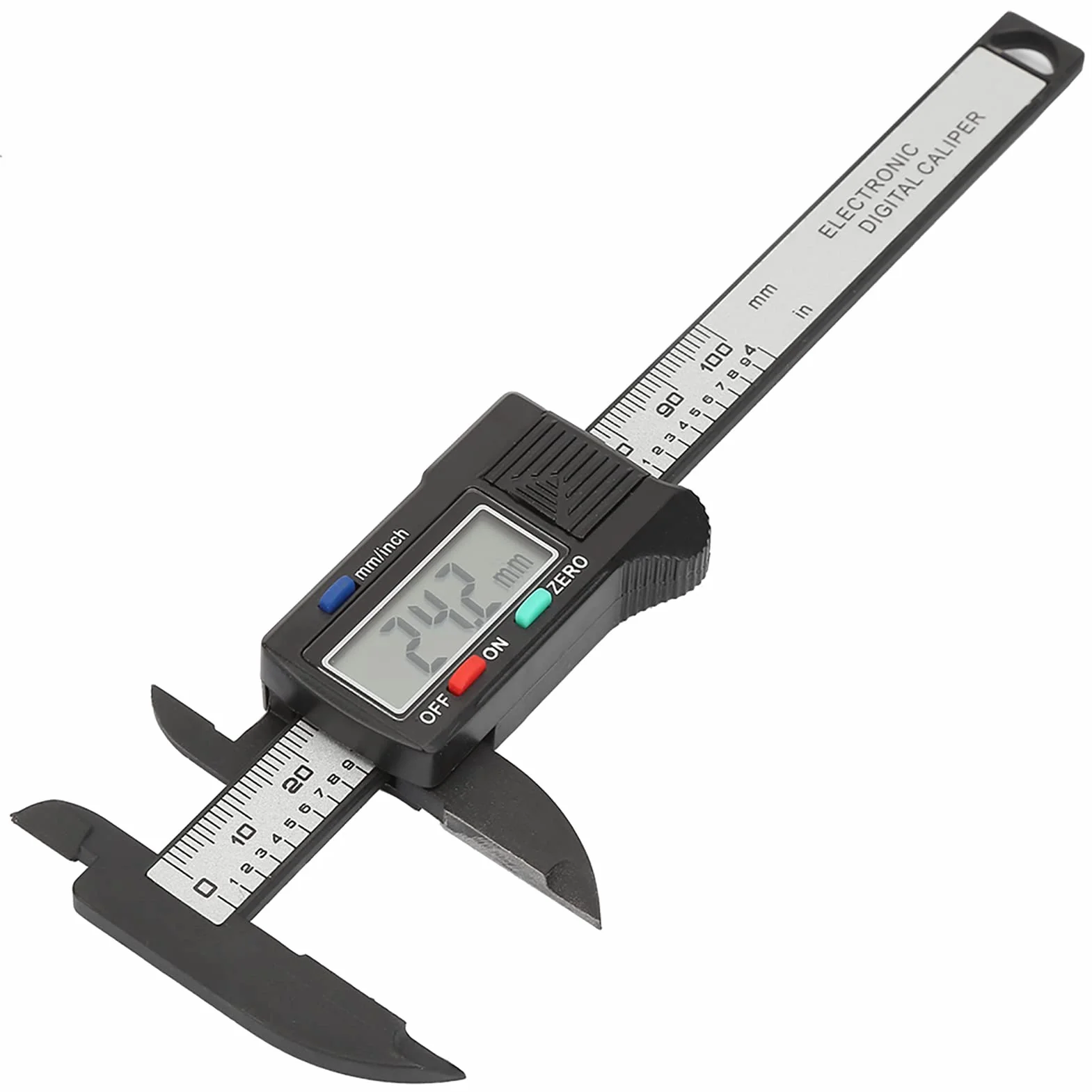 Pied A Coulisse, Pied A Coulisse Praktyczna 100 Mm Plastikowa Elektroniczna Suwmiarka Cyfrowa z Dużym Ekranem LCD Bez Baterii