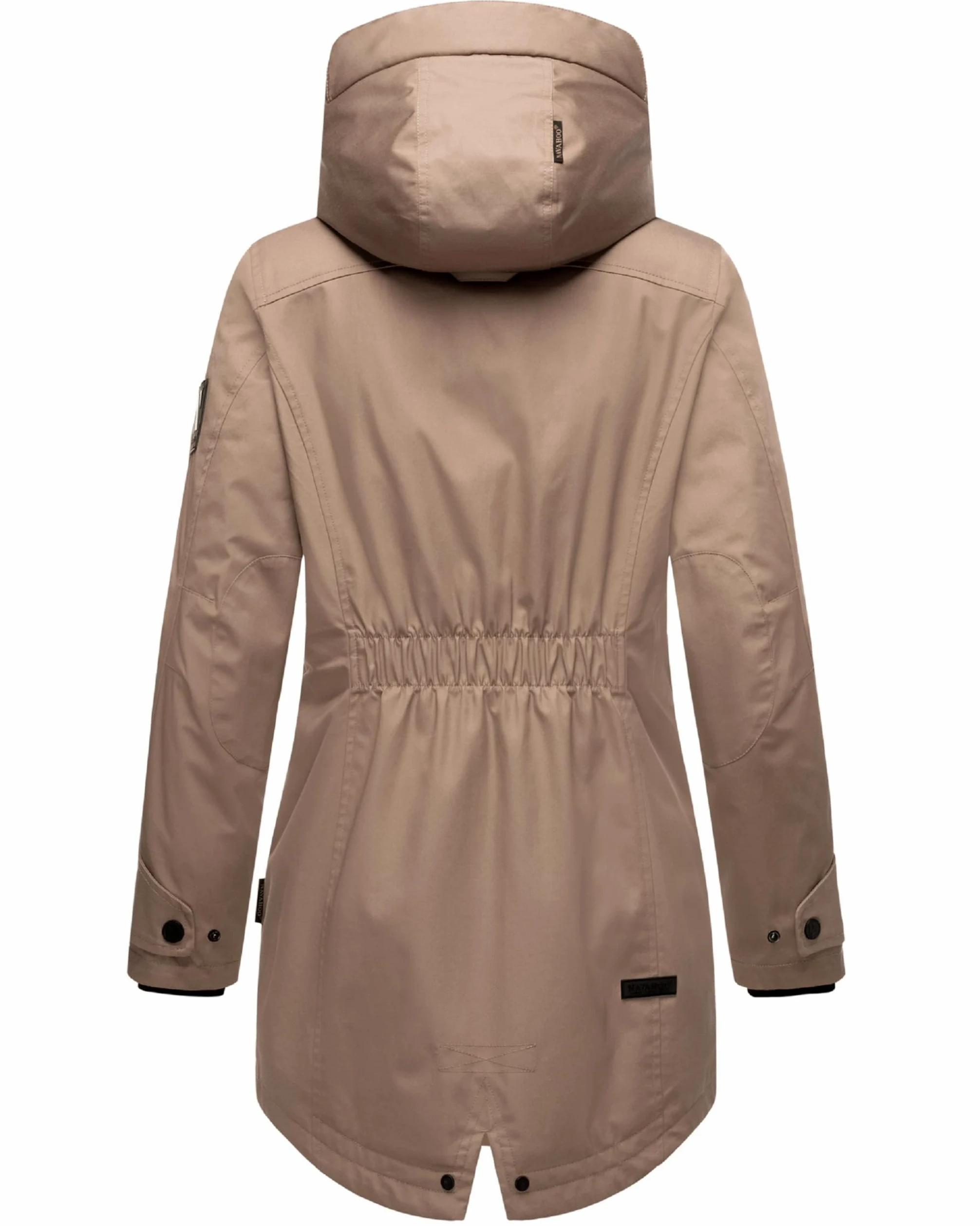 Navahoo Damska kurtka przejściowa, ciepły krótki płaszcz, parka zimowa, wodoszczelna, z kapturem, Brinjaa, XS-XXL