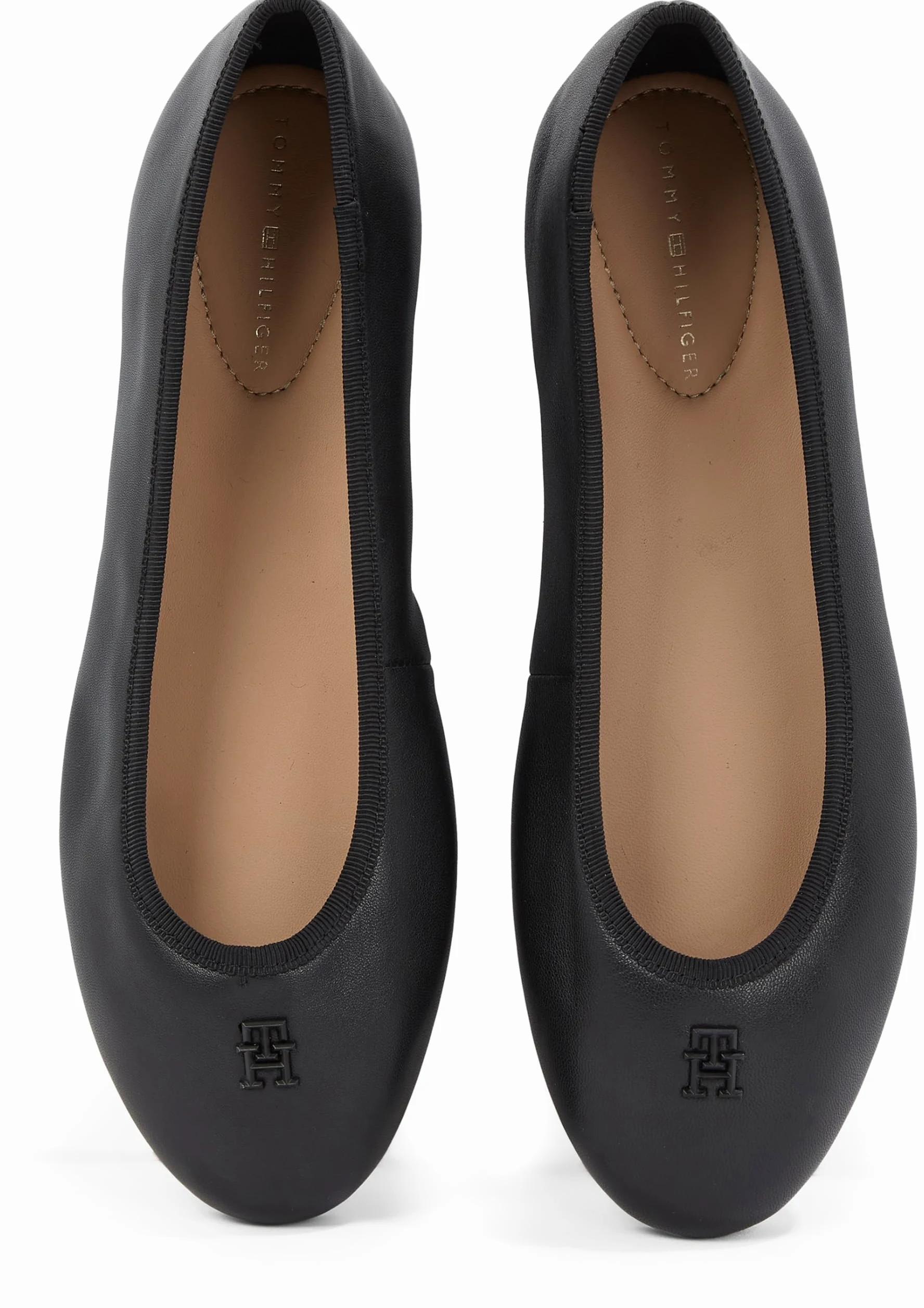 Tommy Hilfiger Kobiety Th Hardware Leather BallerinaBaleriny