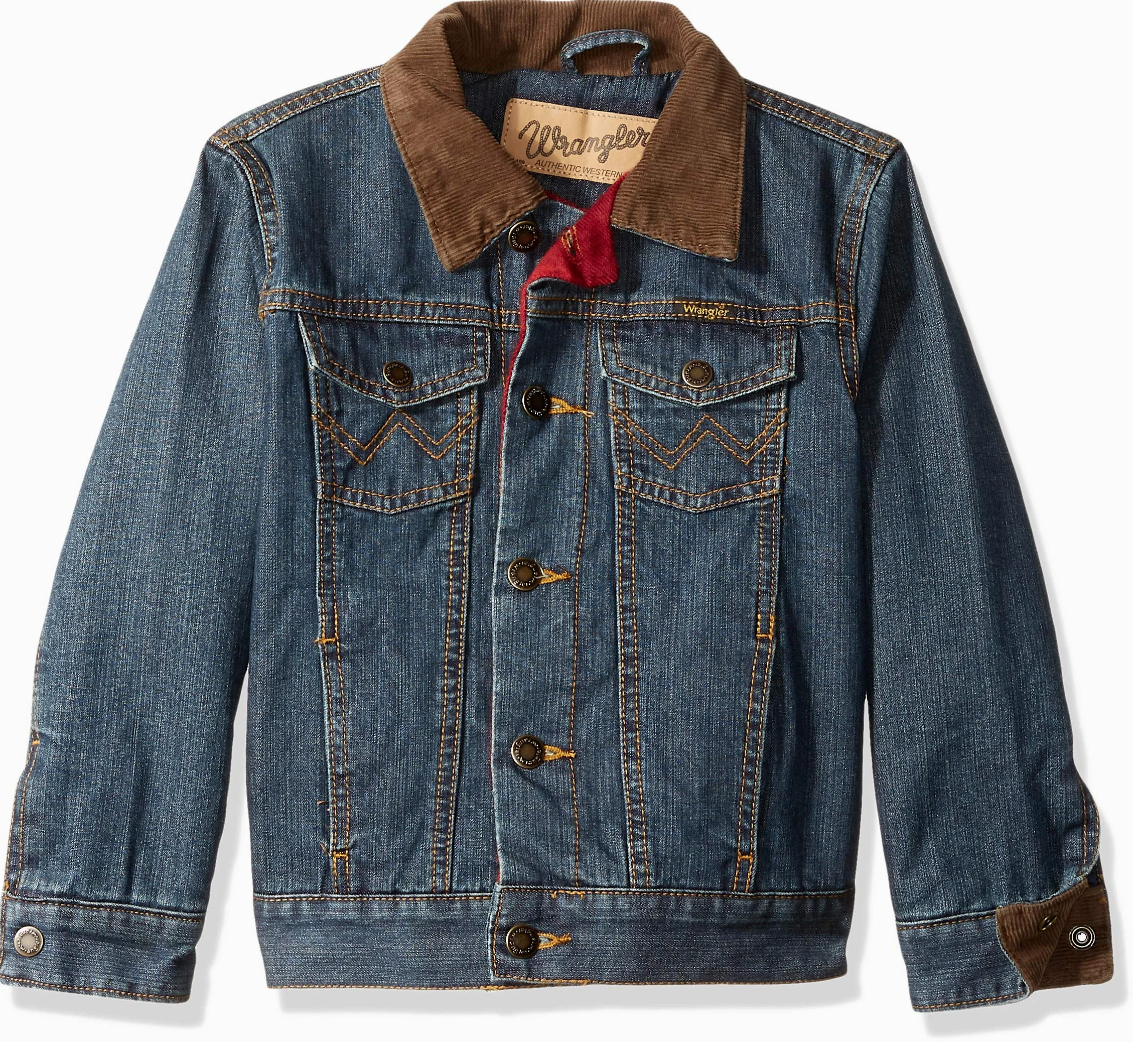 Wrangler Kurtka dżinsowa Chłopcy Dżinsowa kurtka z podszewką