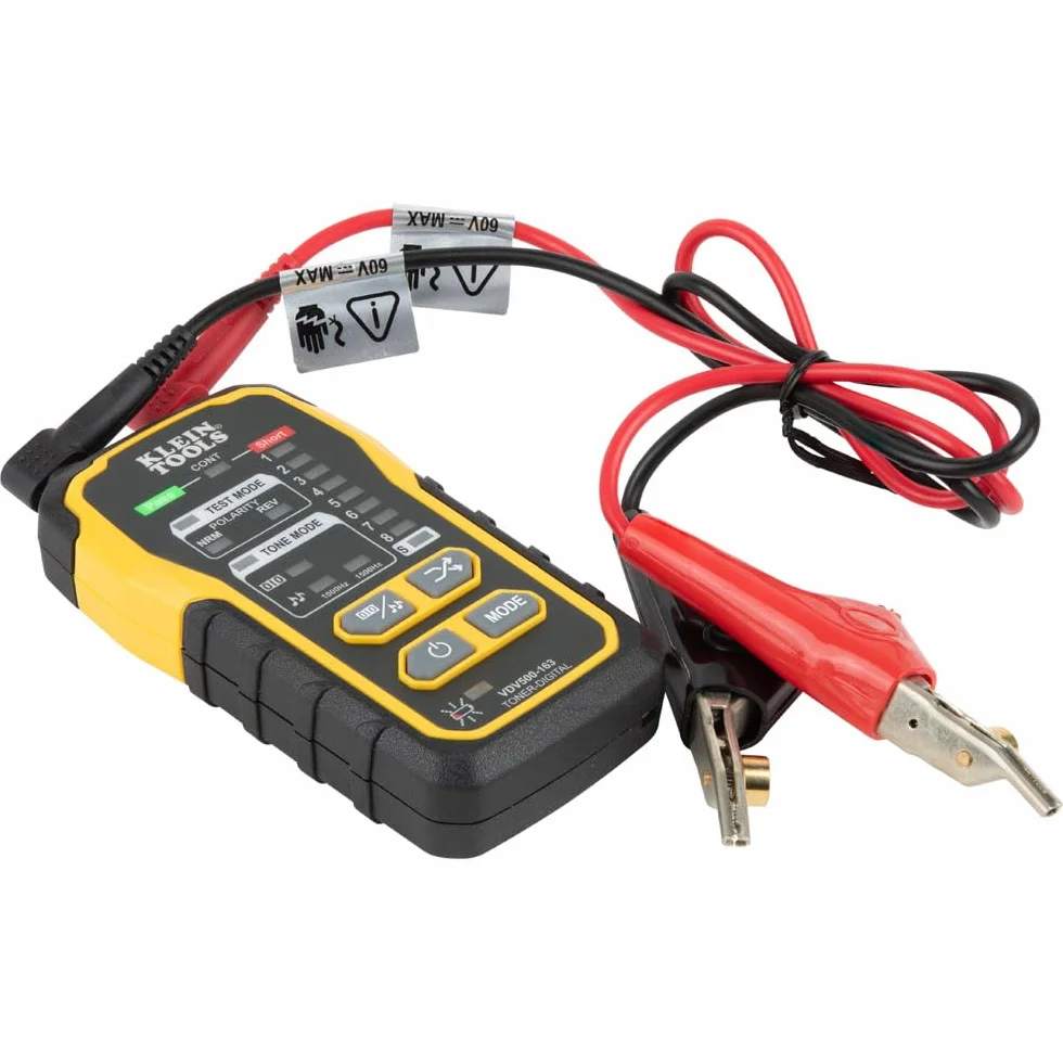 Klein Tools VDV500-920 generator tonów i sondy do kabli Ethernet, Internet, telefon, głośnik, koncentryczny, wideo i transmisji danych, RJ45, RJ11, RJ12