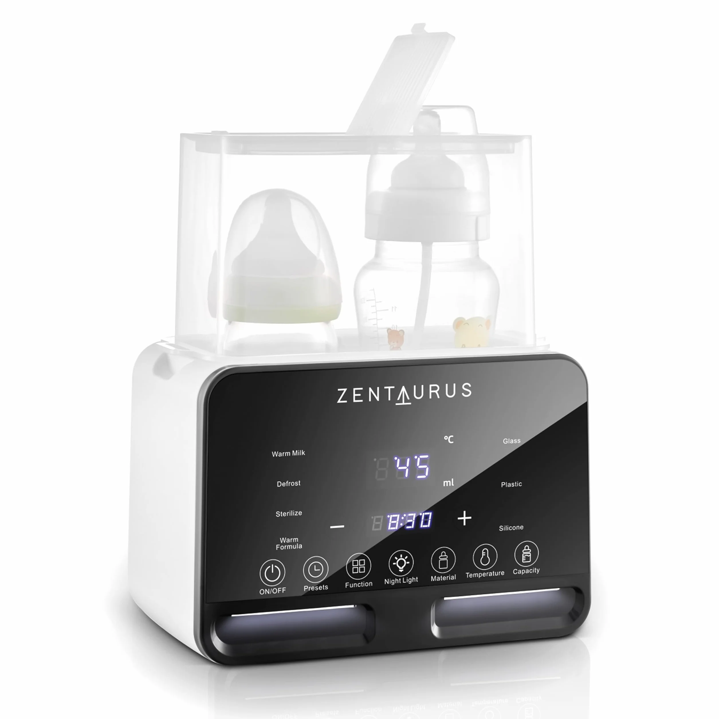 ZENTAURUS - Podgrzewacz do butelek - Sterylizator do butelek - Sterylizator smoczków - Podgrzewacz do butelek - Rozmrażanie - Podgrzewacz do butelek do mleka
