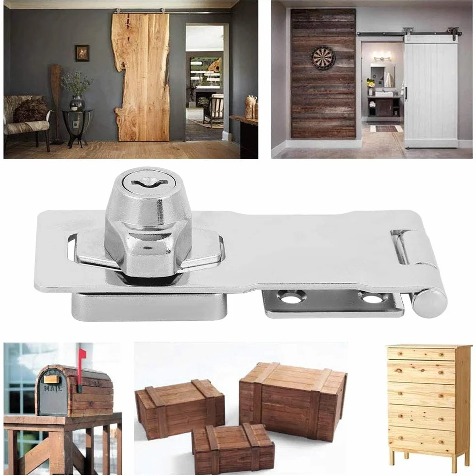 HASP Block, Keyed HASP BLOXKI, CYNC THOLOY, SEACE DOFNETS SINETETES DOBRAS, ŁATA Instalacja, 100 X 40 Mm, dla Blokady Bezpieczeństwa, Wysoka twardość, Szybka Instalacja z 2 Klawiszami, 192 G, 8