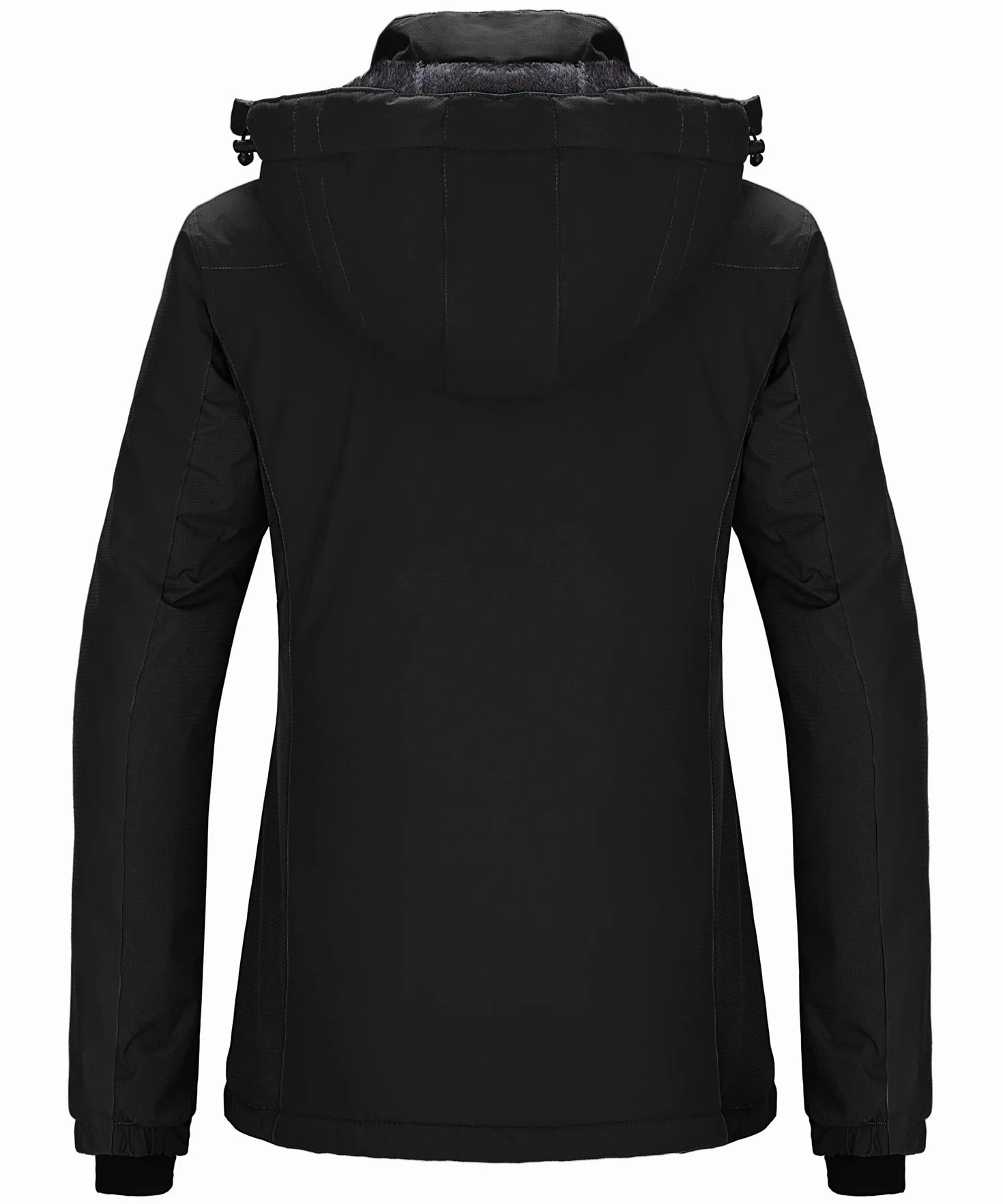 Wantdo Damska zimowa kurtka narciarska, ciepły płaszcz polarowy, kurtka snowboardowa, outdoorowa, kurtka wiatrówka z kapturem