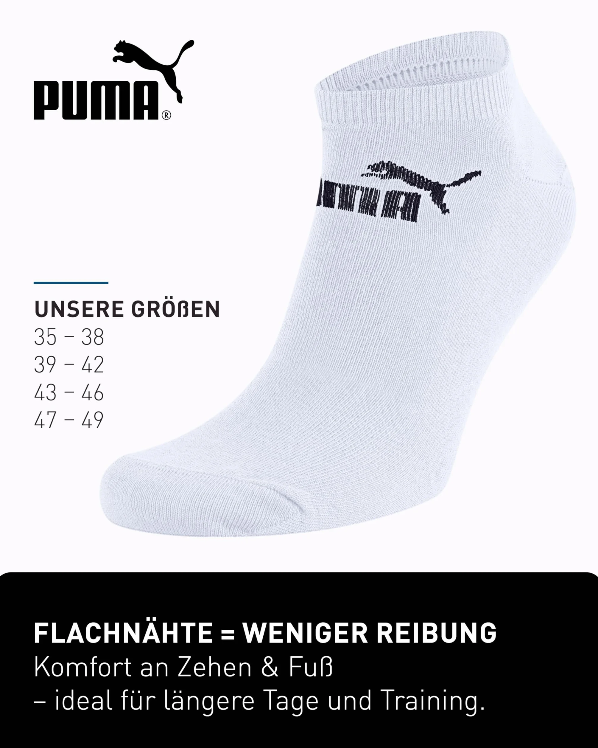 PUMA Skarpety do trampek, 18 par, Statement Edition, damskie i męskie
