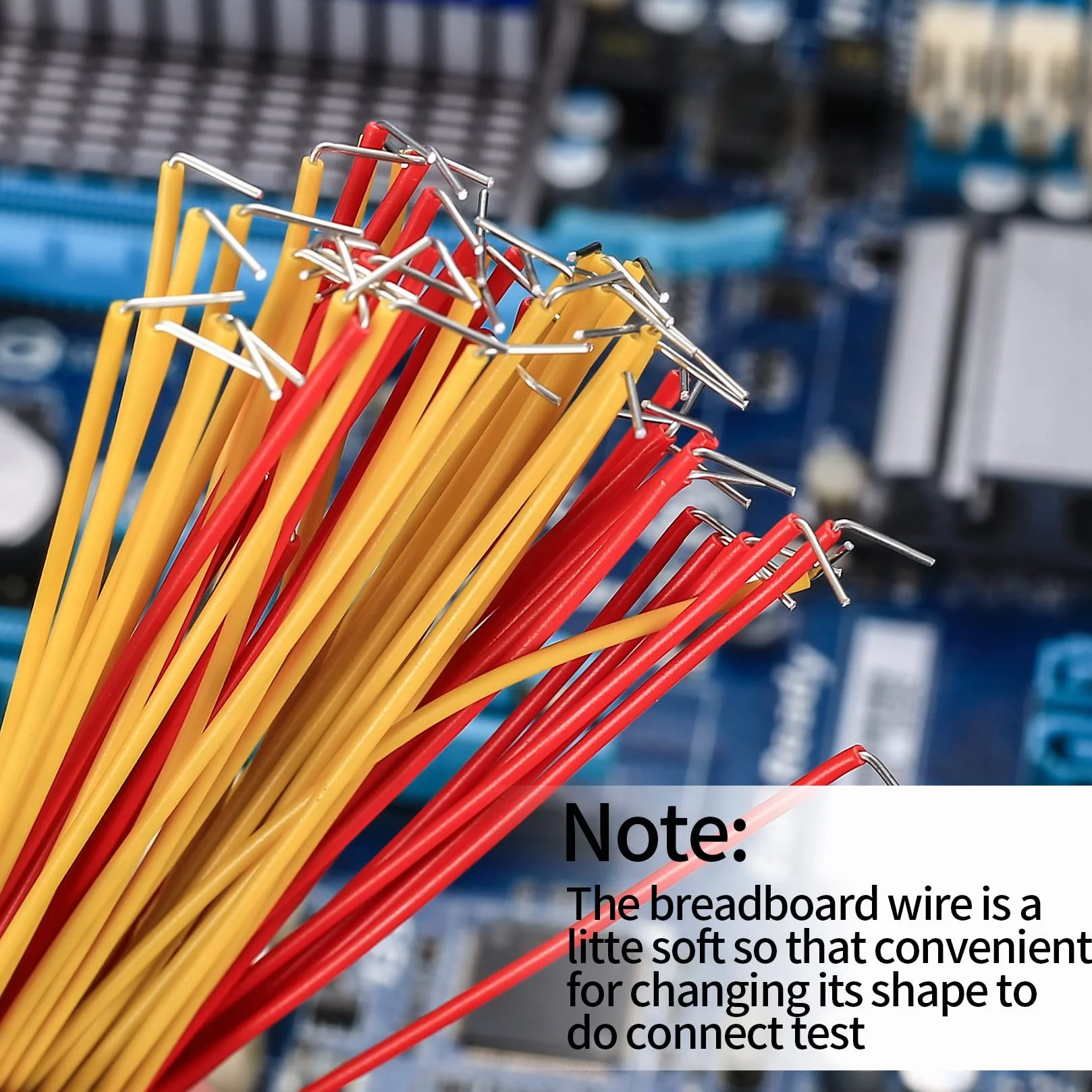 840 sztuk przewodów połączeniowych typu Breadboard, zestaw kabli połączeniowych elektroniki, przewody zaciskowe z uchwytem, zestaw kabli męskie-męskie o 14 różnych długościach, z plastikowymi zaciskam