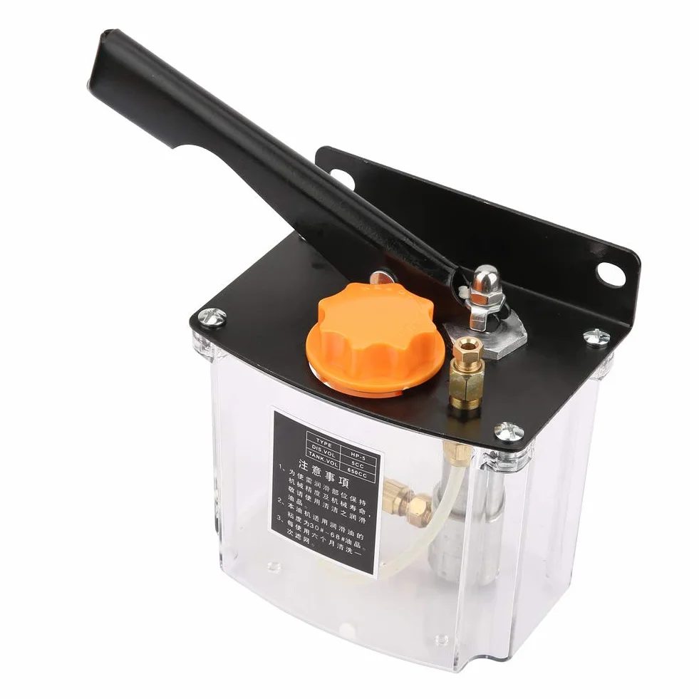 Ręczna pompa smarowa, -5L lewa pompa smarowa 650CC do obrabiarek CNC, centrum obróbki, linii produkcyjnej