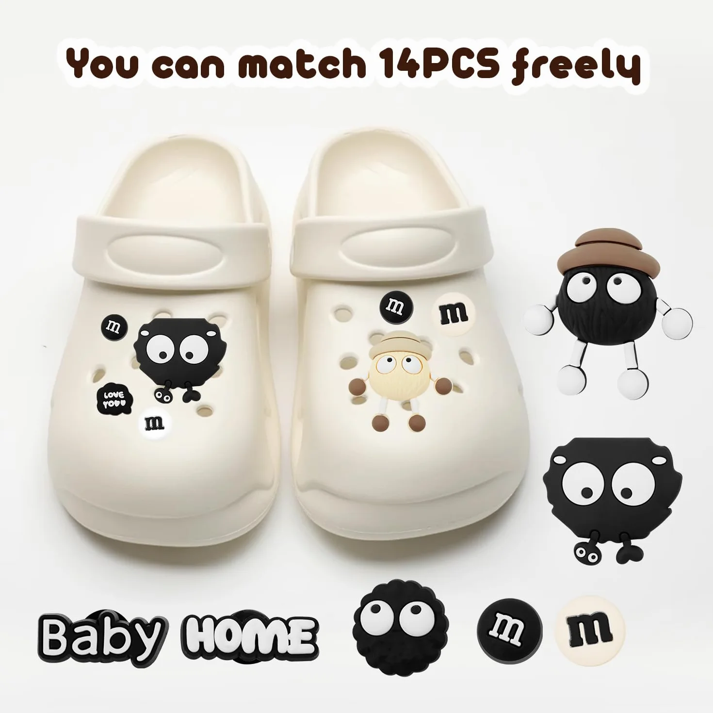 Akcesoria 3D Crocs Charms do Butów - Urocze Ozdoby z PVC DIY Guziki Broszki Dekoracja
