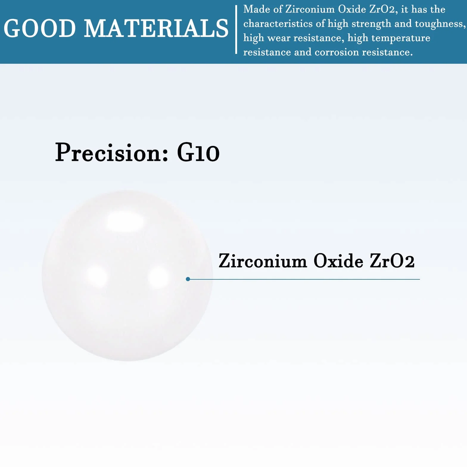 QUARKZMAN 2,5 mm ceramiczne łożysko kulkowe x 10 szt. ZRO2 tlenek cyrkonu do zaworów kulkowych i łożysk, [G10 Precision]