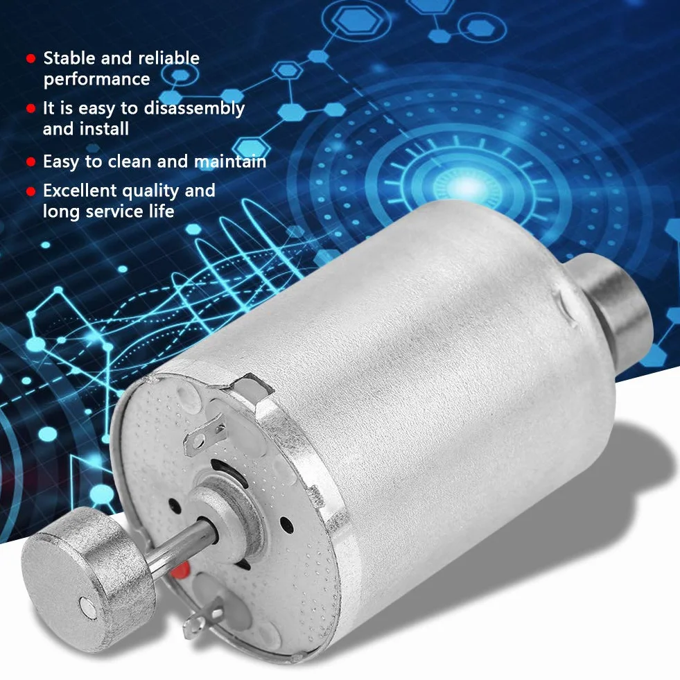 DC 12 V silnik wibracyjny z podwójnym wałem prądu stałego, elektryczny silnik wibracyjny o wysokim momencie obrotowym z 2 mimośrodowymi obrotowymi kołami, długość 31 mm