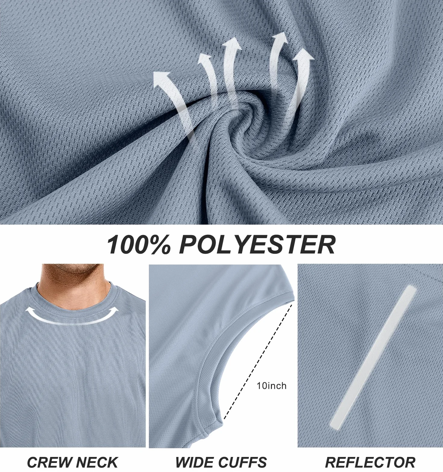 Holure 3-pak tank top męski, koszulka bez rękawów, koszulka bez rękawów, do fitnessu, kulturystyki, kamizelki, 3 sztuki