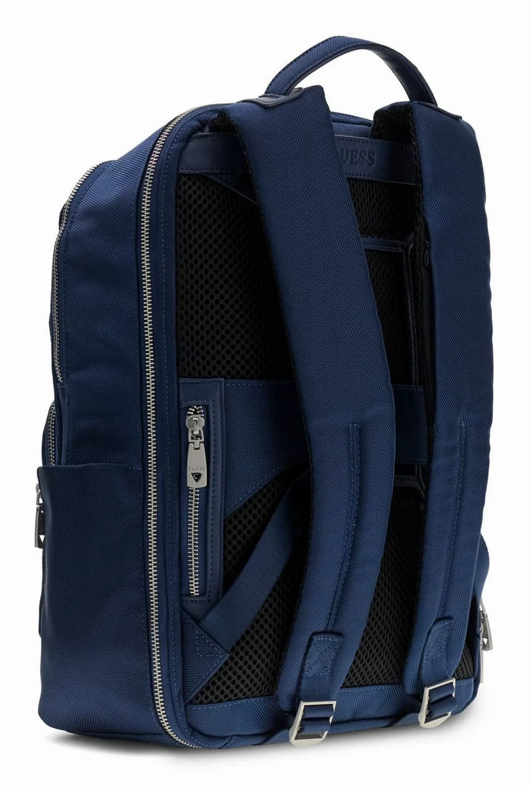 GUESS Plecak rekreacyjny z kieszenią na laptopa Berno Squared Backpack Blue Indigo granatowy