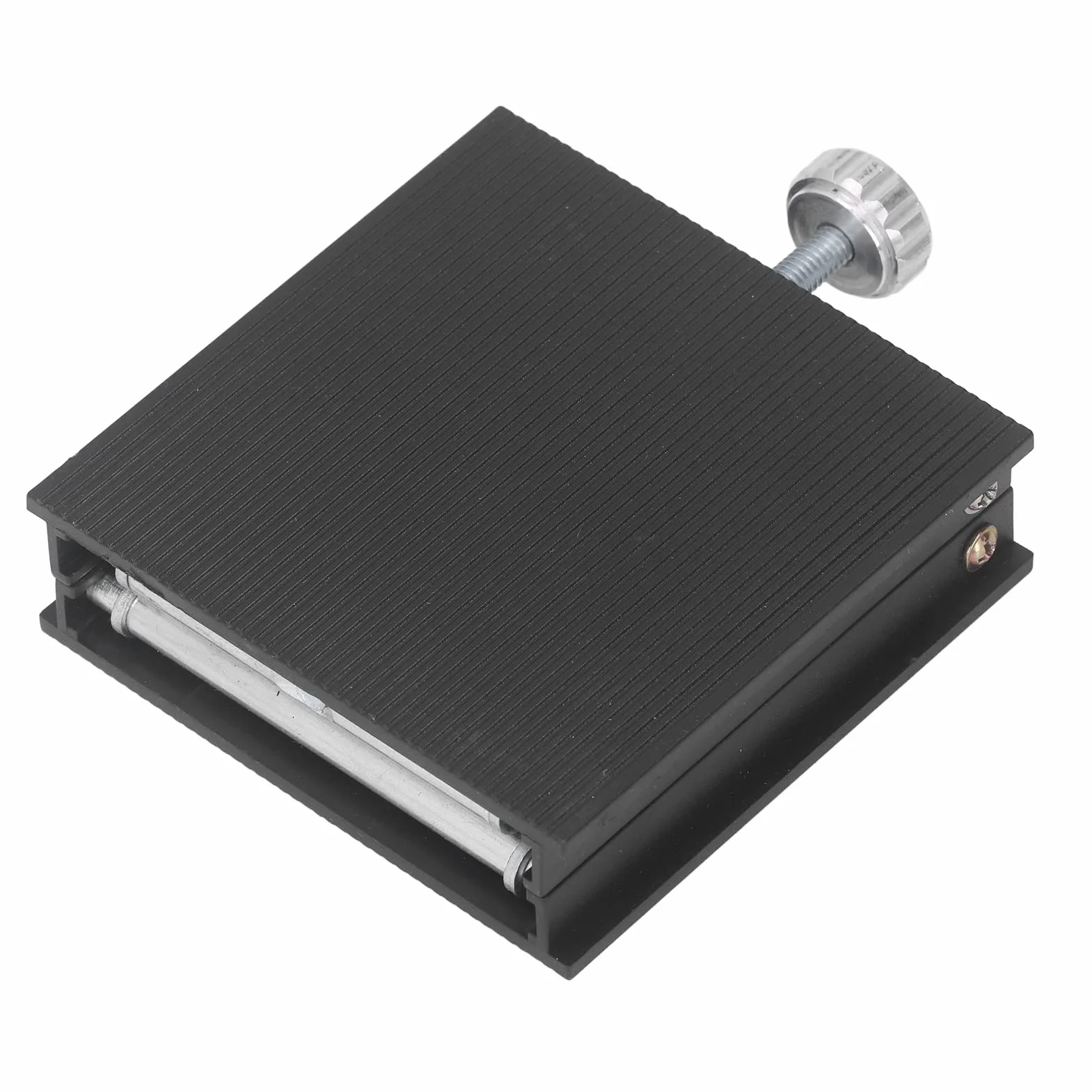 Regulowany Stojak Podnoszący Laboratoryjny, 90x90mm, Stop Aluminium, Platforma z Regulacją Wysokości 26-90mm, Czarny, Nośność 30kg