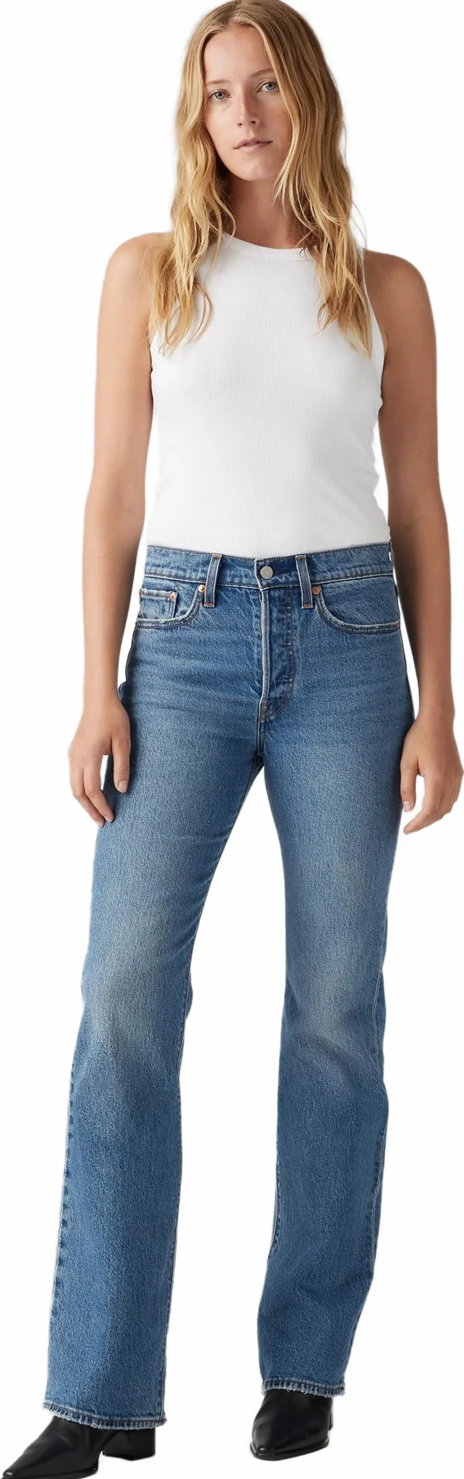 Levi's Wedgie Boot - Dżins Kobiety