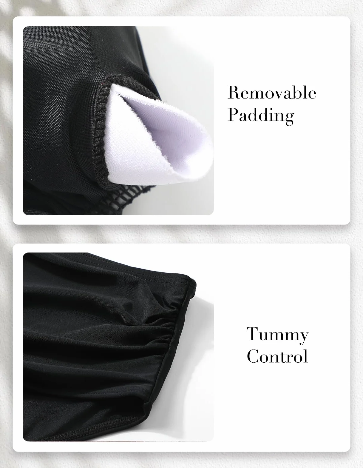 Adigaber Damski dwuczęściowy strój kąpielowy skręcony przód z wysokim stanem plus size zestaw bikini z dekoltem w serek elegancki