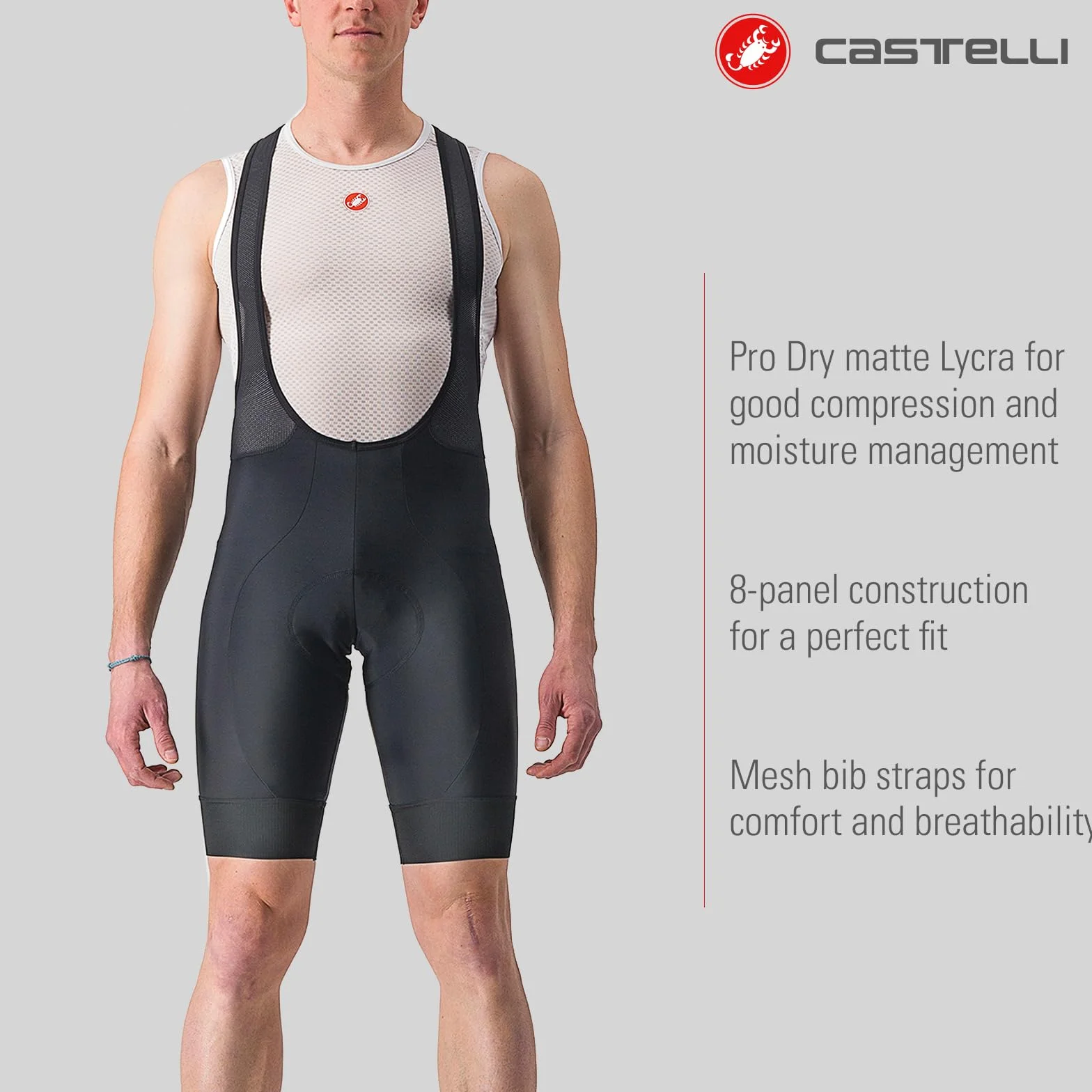 CASTELLI Wejście 2 Bibshort - Szorty Mężczyźni