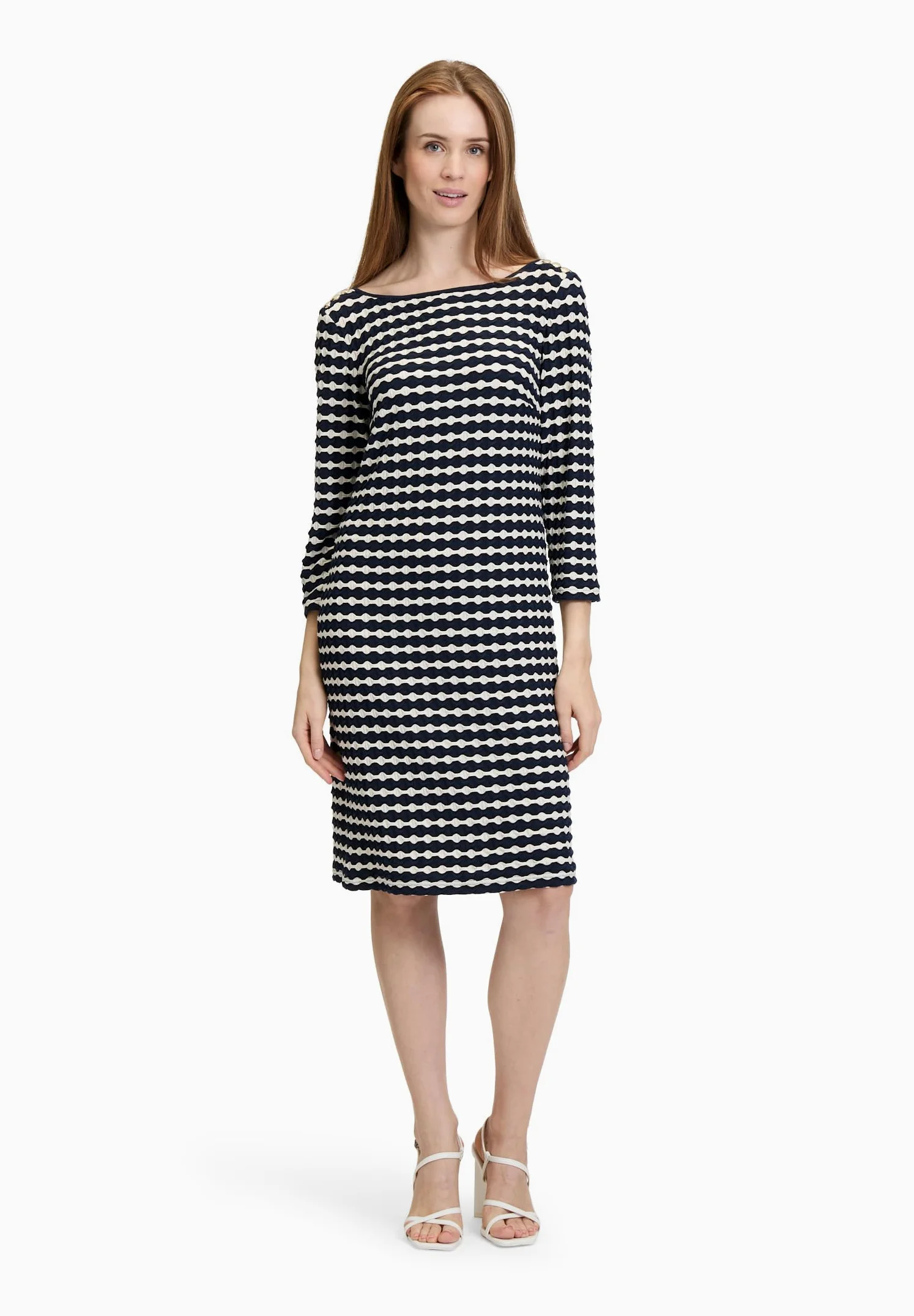 Betty Barclay Sukienka damska, Dark Blue/Cream, 42