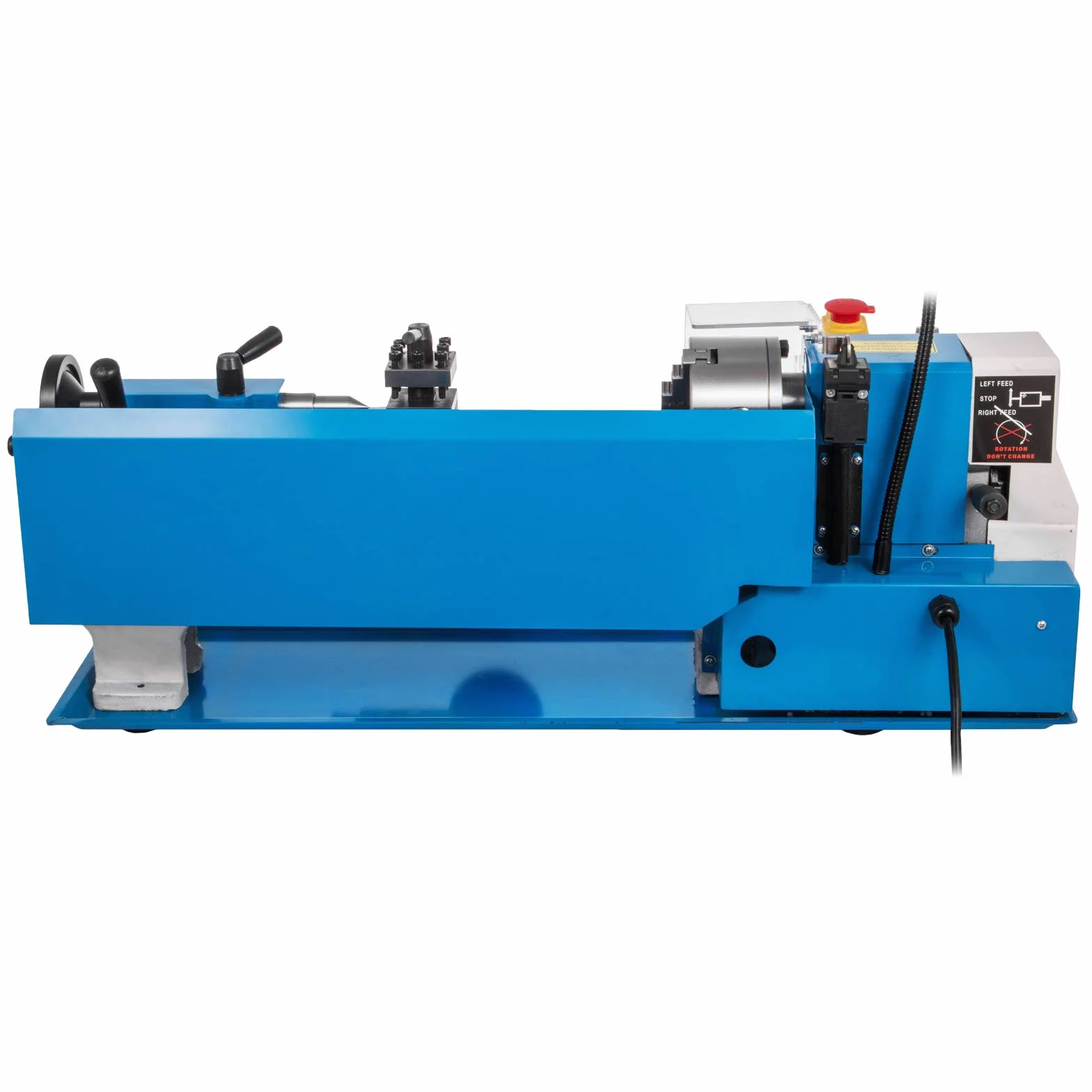BestEquip Tokarka metalowa, 7 x 14 cali, 550 W, 350 mm, odległość środkowa, tokarka stołowa, 50-2500 obr./min, z gwintem metrycznym 0,5-2,5 mm i 21 mm