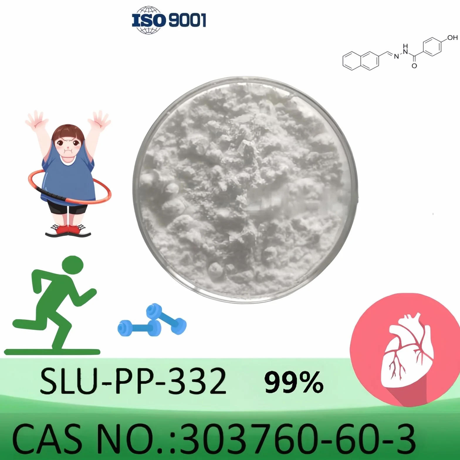 SLU-PP-332 Powder 5 Grams 99% Purity 100mg Scoop CAS 303760-60-3