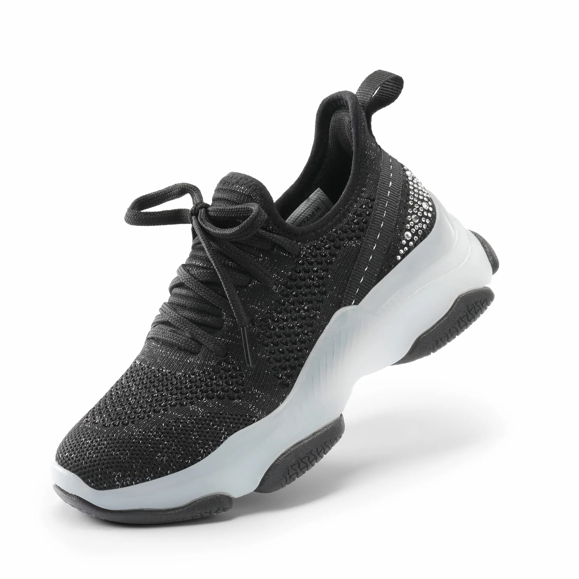 DREAM PAIRS Dziewczęce wsuwane trampki dziecięce błyszczące lekkie buty z żelową podeszwą