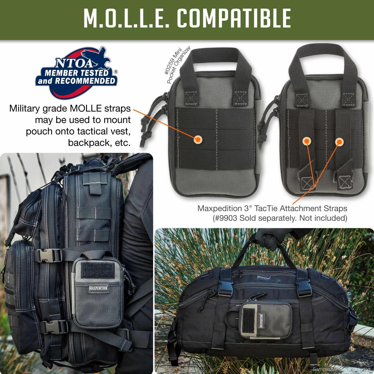 Maxpedition Mini organizer kieszonkowy szary wilk